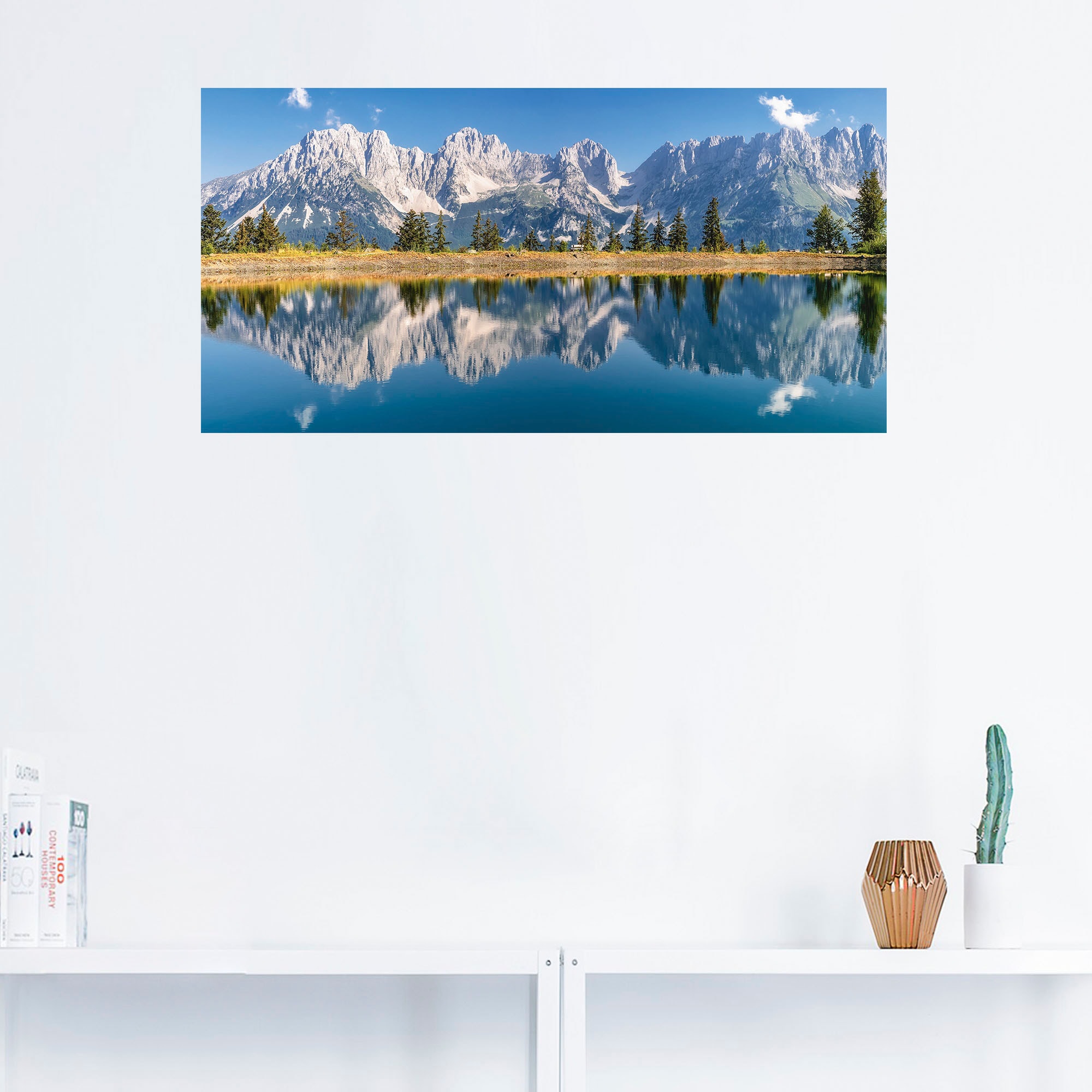 Artland Wandbild »Kaisergebirge Tirol«, Berge & Alpenbilder, (1 St.), als Alubild, Outdoorbild, Leinwandbild, Poster, Wandaufkleber