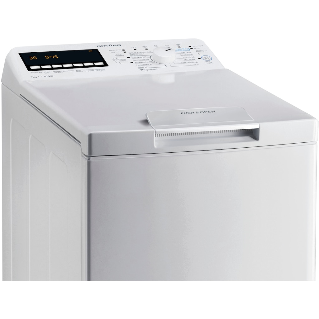 Privileg Waschmaschine Toplader »PWT E71253P N (DE)«, PWT E71253P N (DE), 7 kg, 1200 U/min