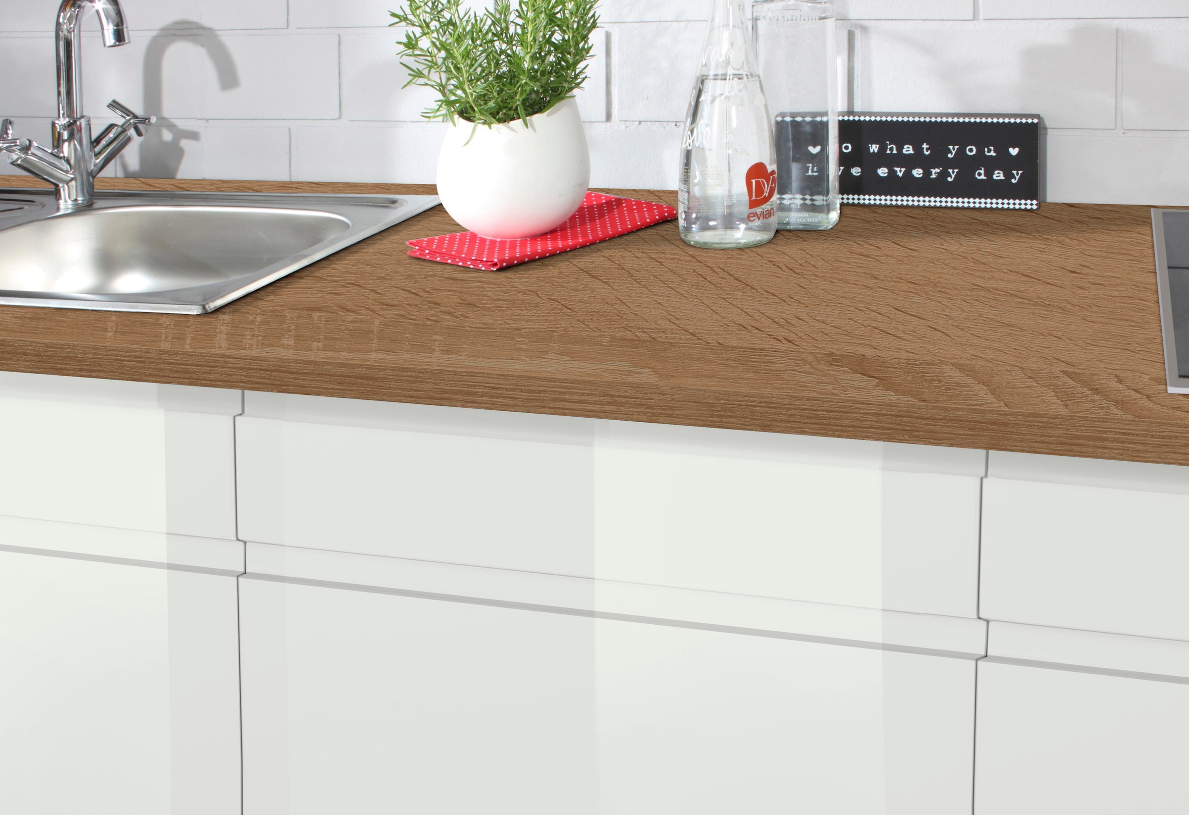 KOCHSTATION Küchenzeile »KS-Virginia« Breite 290 cm, wahlweise mit Induktionskochfeld