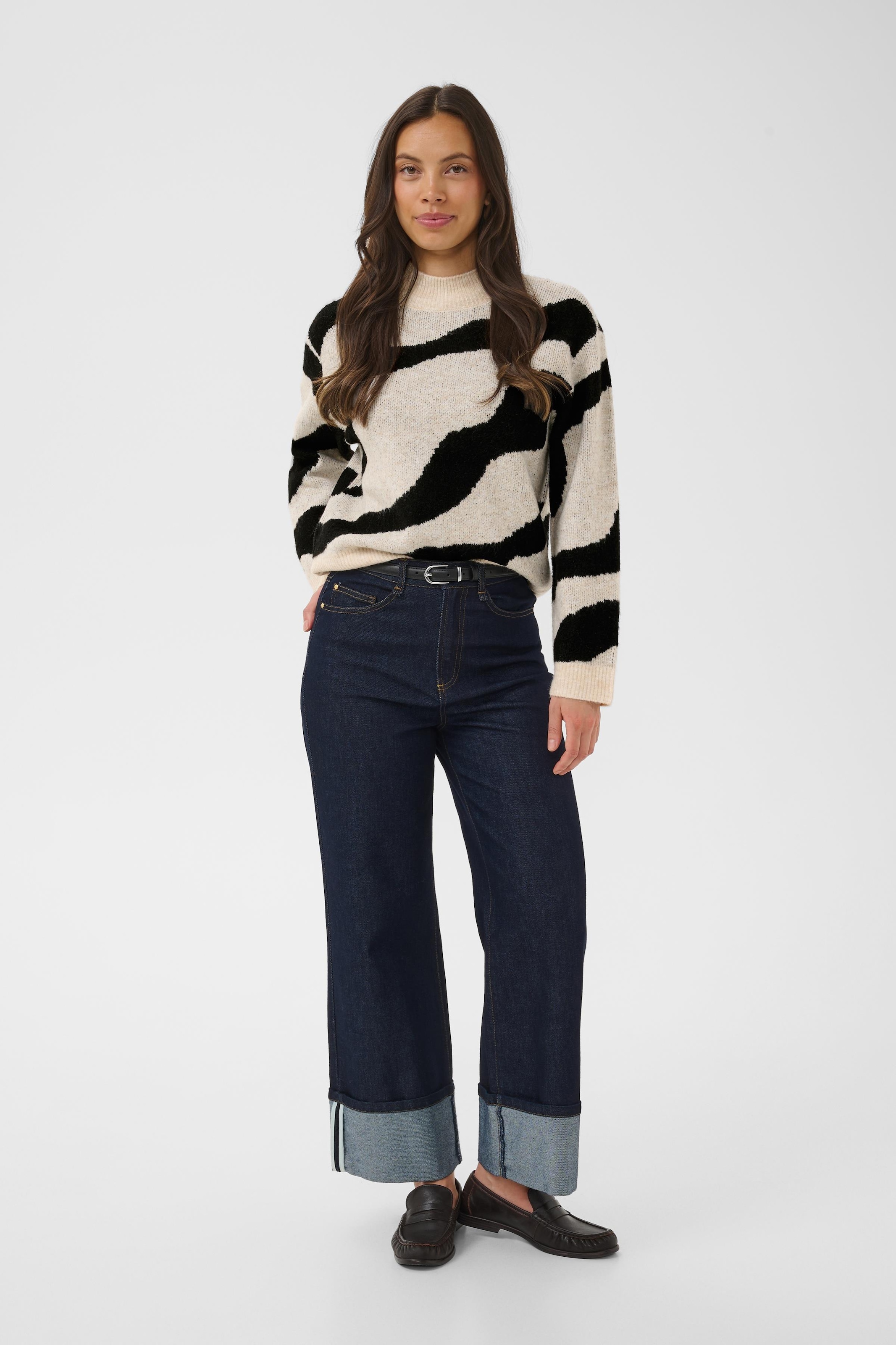 Saint Tropez Rollkragenpullover »MallieSZ Pullover« Materialmix, Regular fit