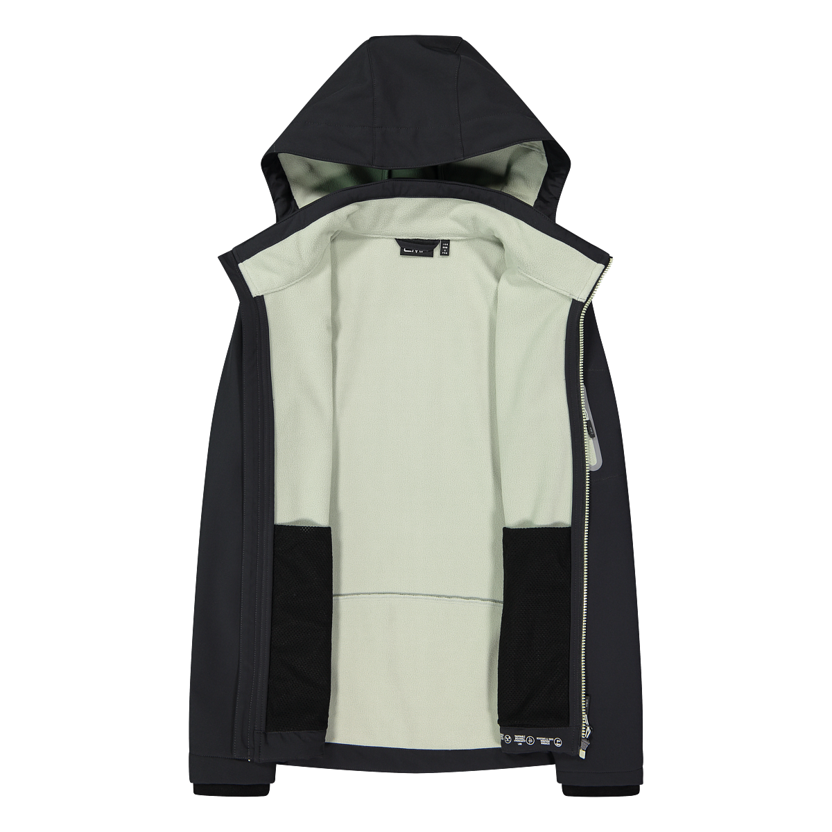 CMP Softshelljacke »WOMAN JACKET DET HOOD« mit Kapuze mit Kapuze, wind- und wasserabweisend