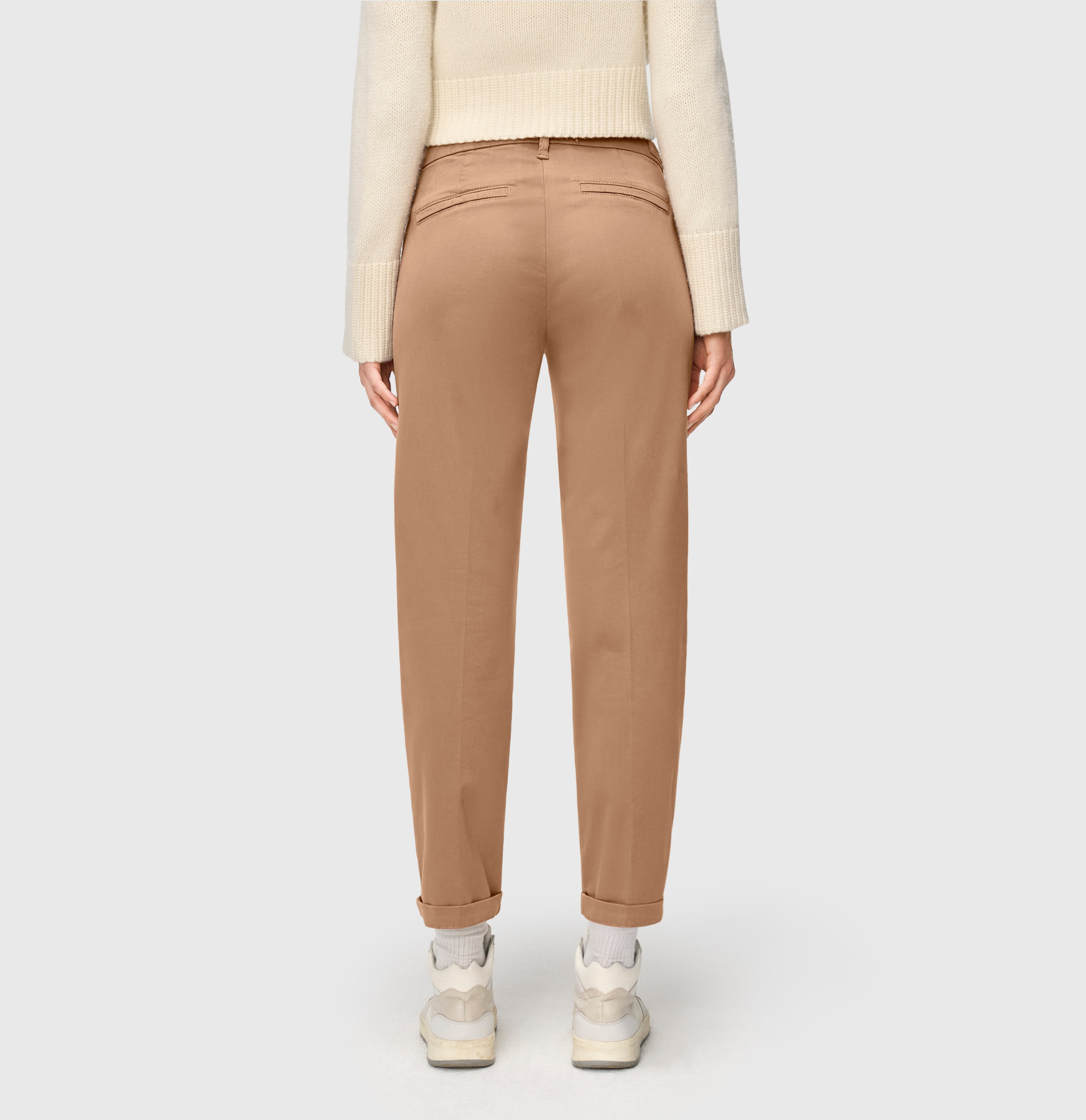 MAC Chinohose »CHINO turn up«  mit dezentem Glanz, elegant und sportiv zugleich