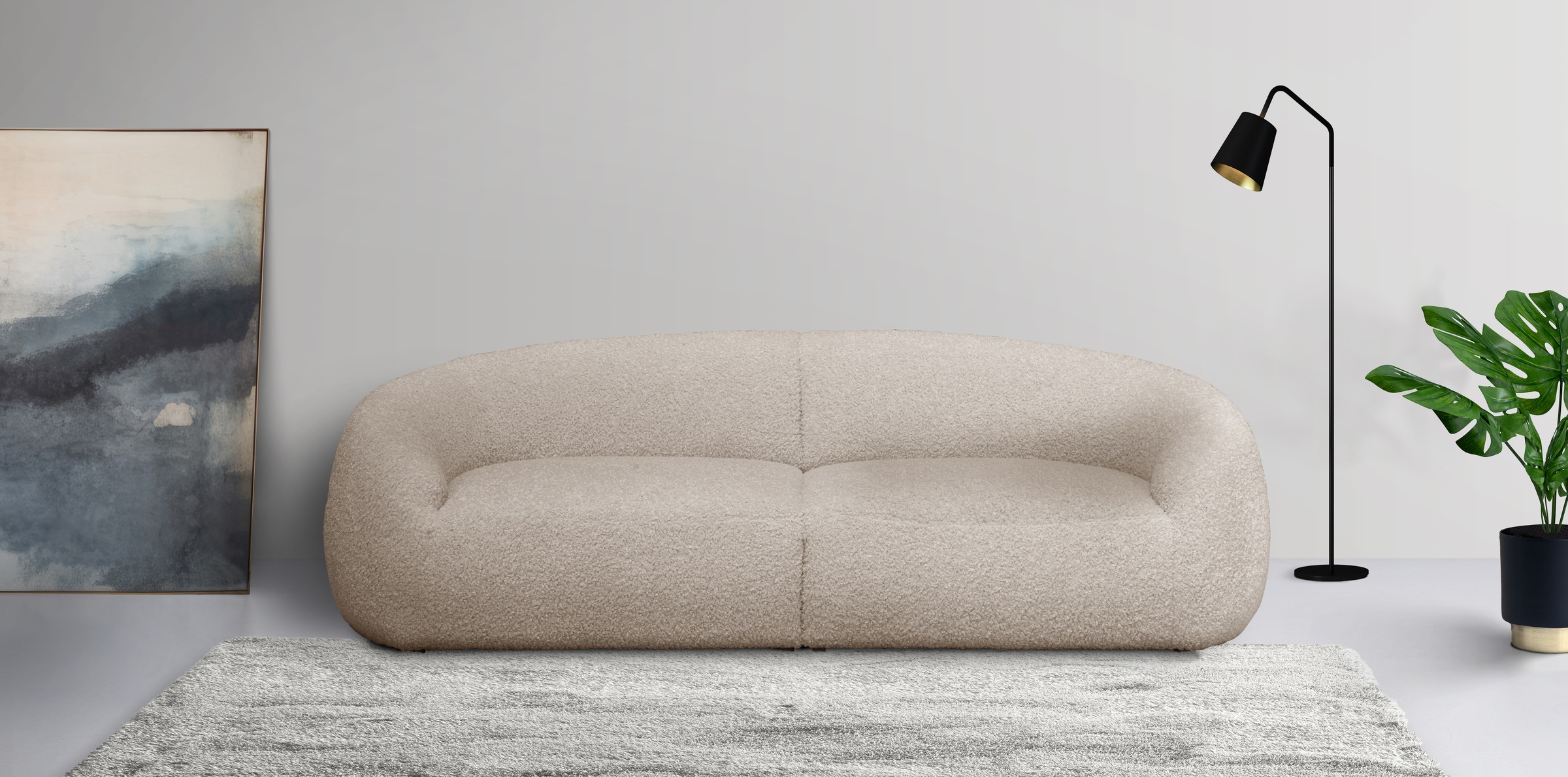 LeGer Home by Lena Gercke Big-Sofa "YANI, Designersofa, organische Form, Ma günstig online kaufen
