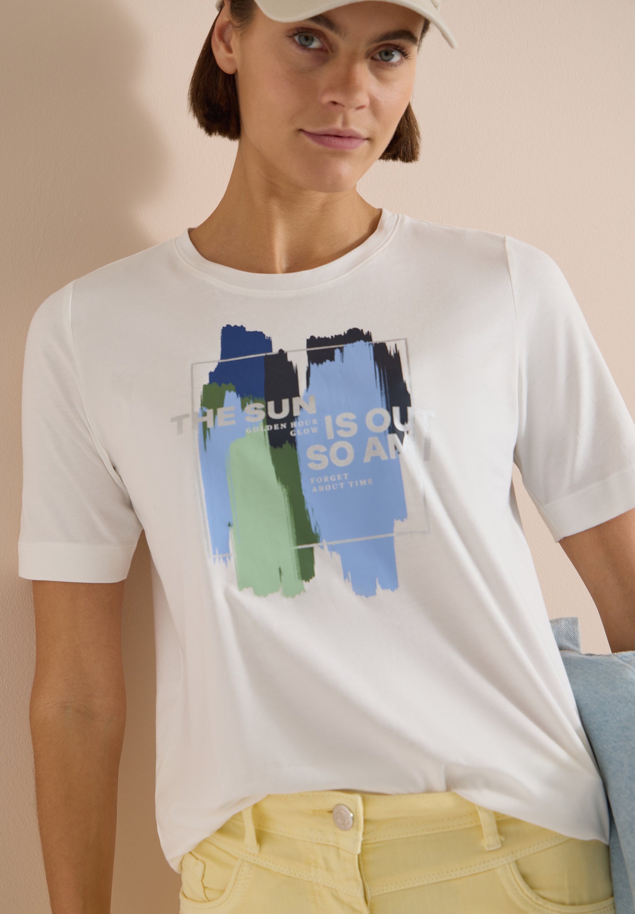 Cecil Kurzarmshirt Sommershirt mit Print