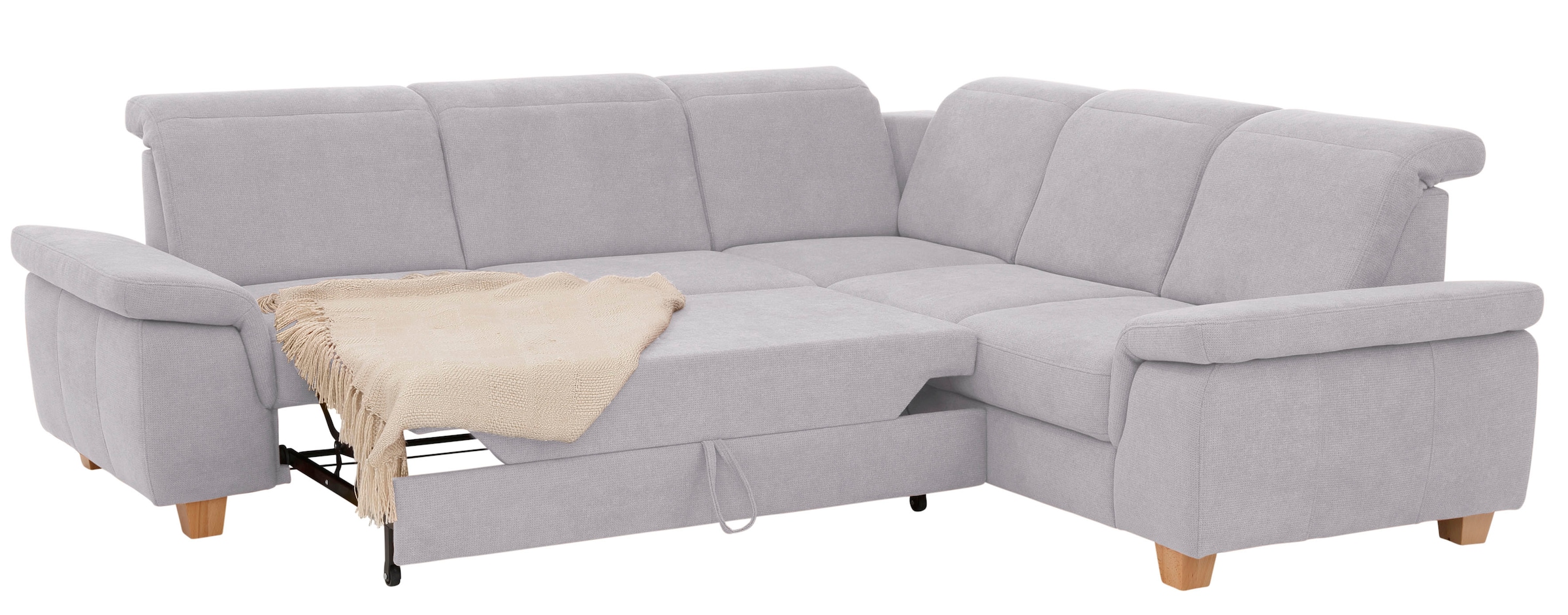 Home affaire Ecksofa »Dalia L-Form«, mit Federkernpolsterung, wahlweise mit Bettfunktion, Bettkasten