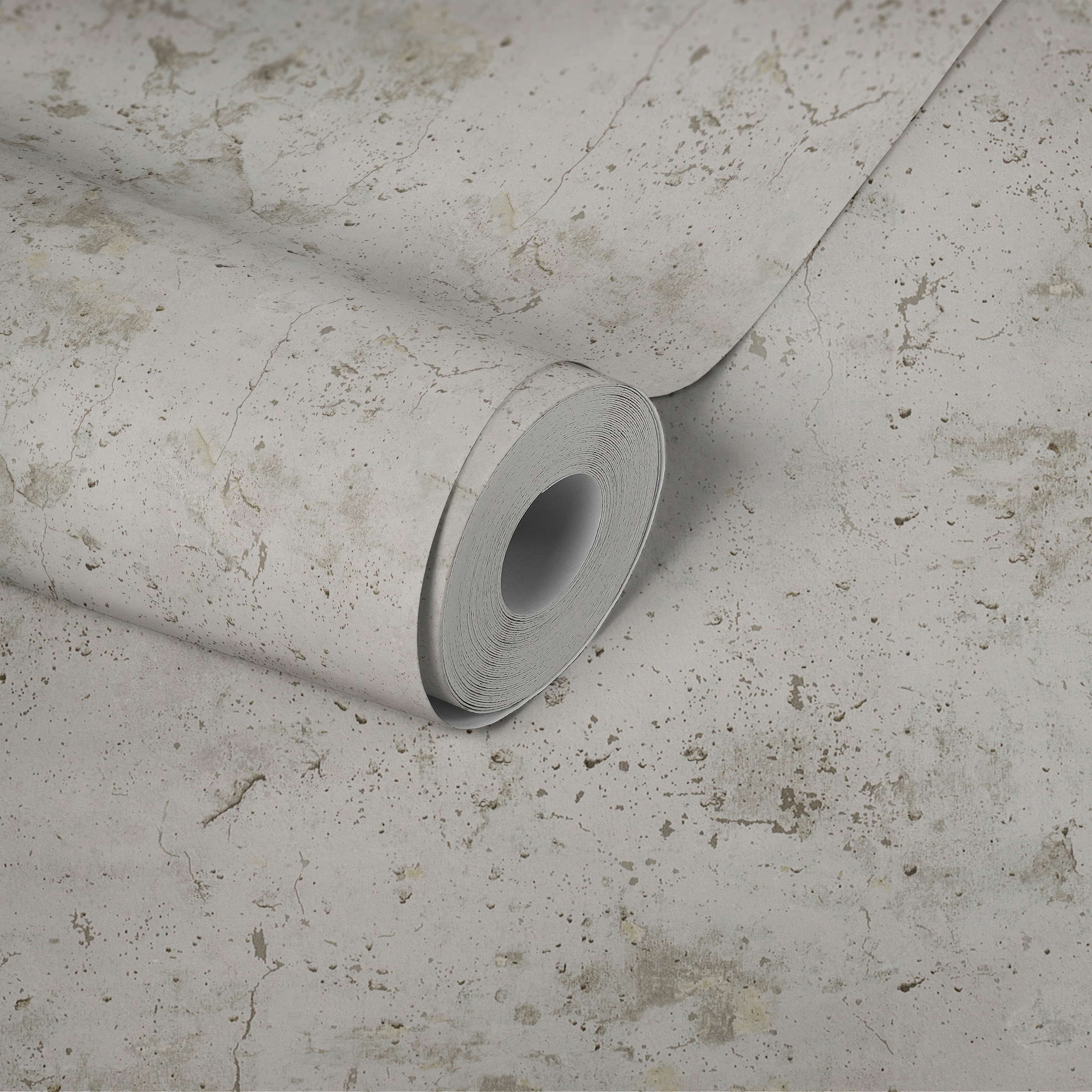 living walls Vliestapete »New Walls Loft Living in Vintage Beton Optik« einfarbig | uni | unifarben leicht strukturiert Uni Tapete einfarbig Tapeten Wohnzimmer Schlafzimmer Küche modern Büro