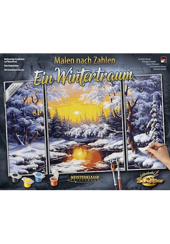 Schipper Malen nach Zahlen »Meisterklasse Triptychon - Ein Wintertraum«, Made in Germany kaufen