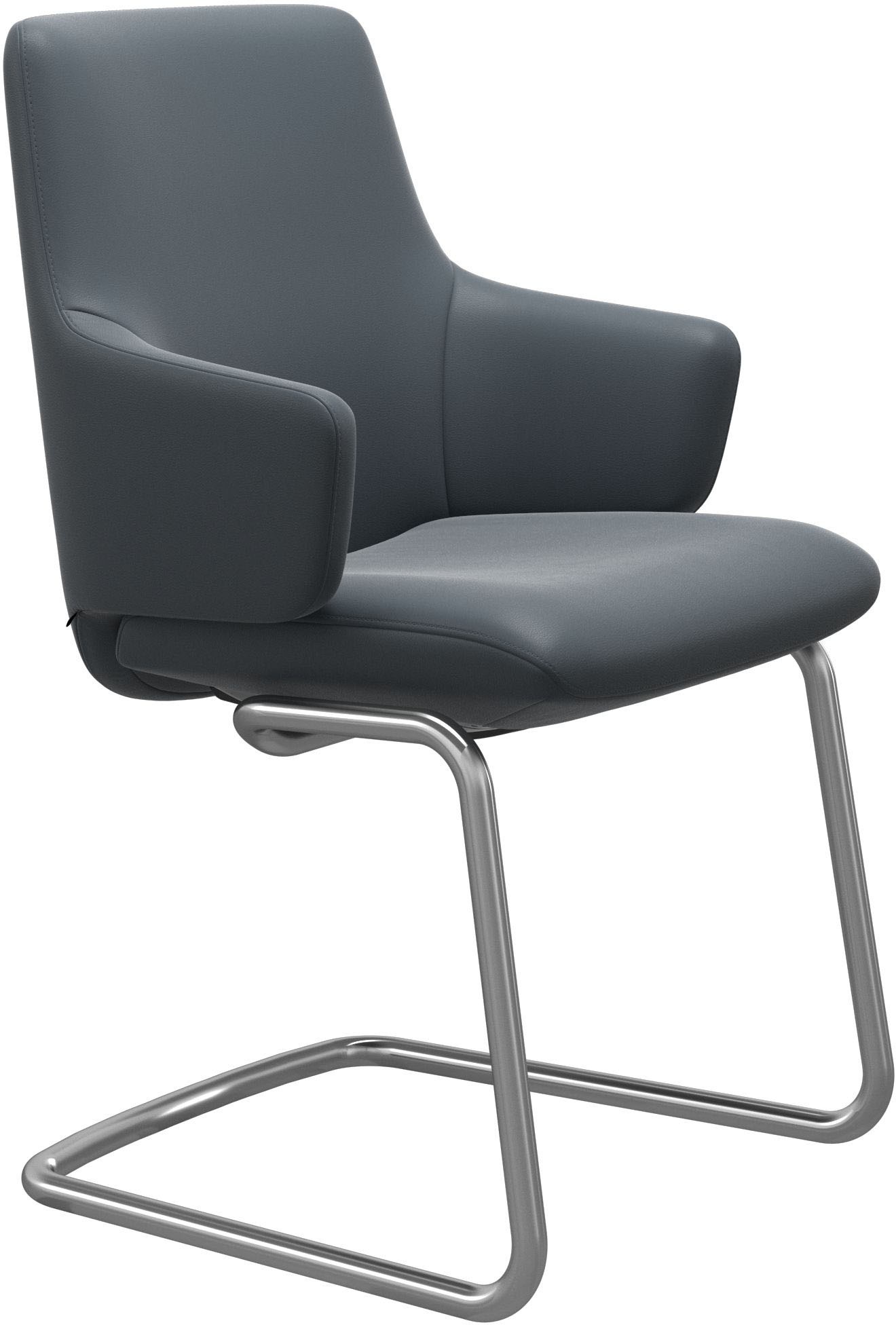Stressless® Polsterstuhl »Laurel«, Leder BATICK, Low Back mit Armlehne, Größe L, mit Beinen aus Stahl in Chrom glänzend