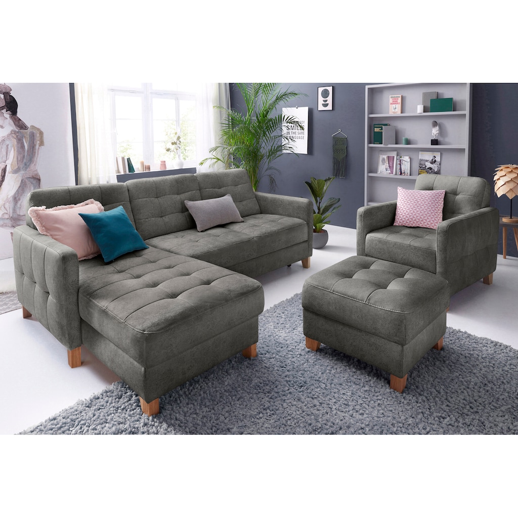 exxpo - sofa fashion Ecksofa, wahlweise mit Bettfunktion