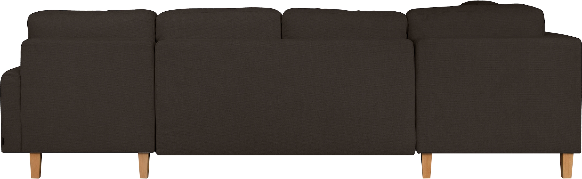 Home affaire Wohnlandschaft »TRIPLO U-Form wahlweise mit Schlaffunktion, B/T/H: 310/192/90 cm«, Schlafsofa, auch mit Bettkasten, Steppung im Rückenkissen