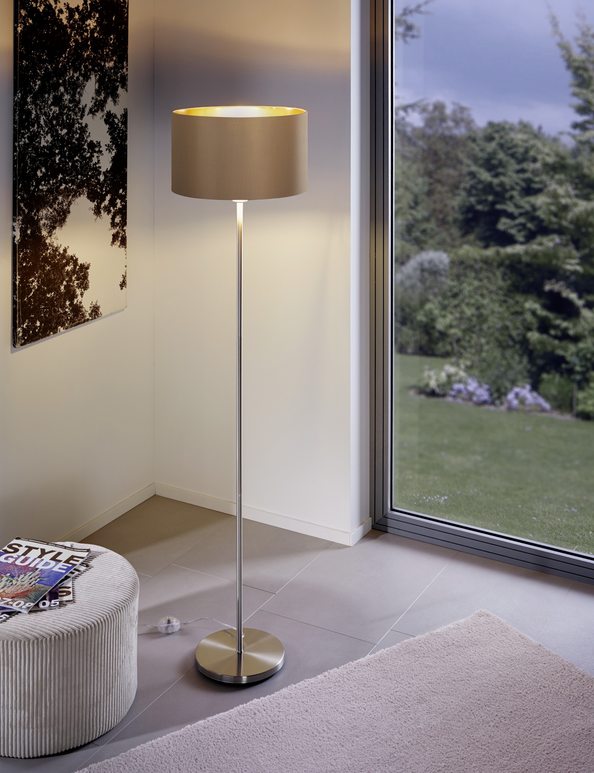 EGLO Stehlampe »MASERLO Stehlampe - Stahl - E27 - 1X60W - IP20« E27 1 Stk. günstig online kaufen