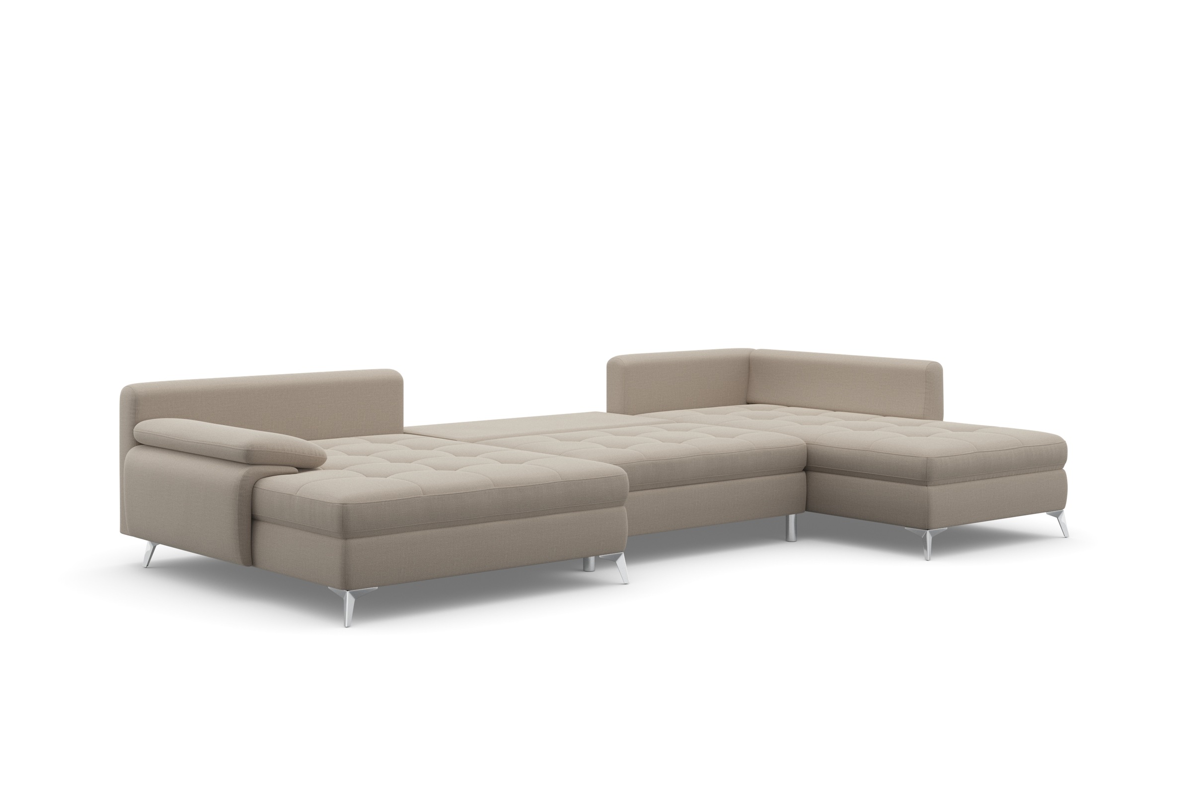 sit&more Wohnlandschaft »Latigo U-Form«, mit Mega-Recamiere, wahlweise mit Bettfunktion und Bettkasten