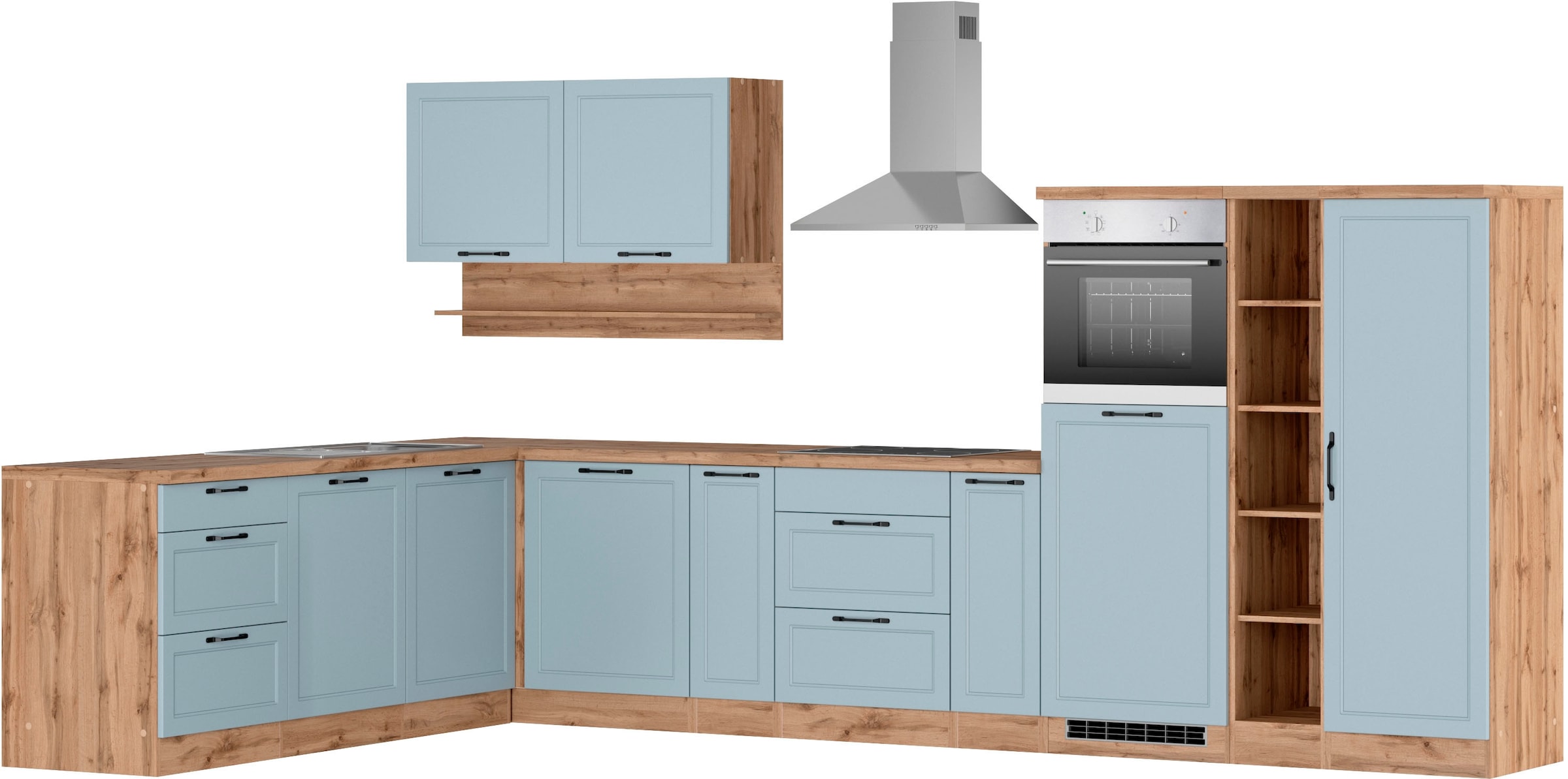 KOCHSTATION Winkelküche "KS-Lana" Stellbreite 240/380 cm, wahlweise mit E-G günstig online kaufen