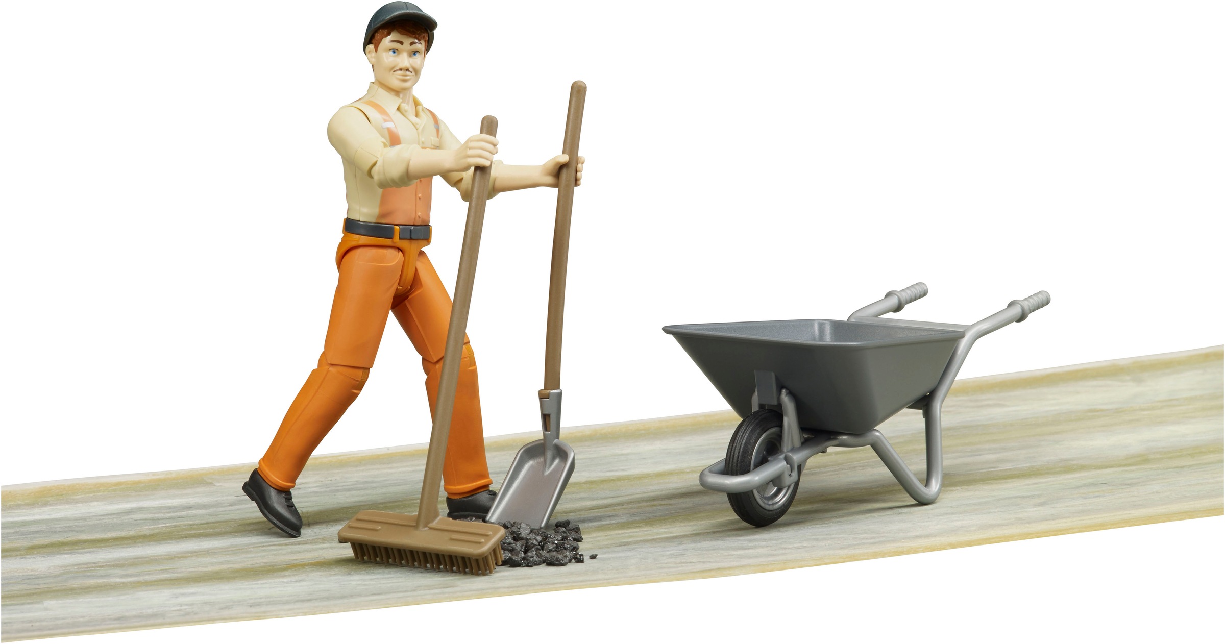 Bruder® Spielfigur »bworld Kommunalarbeiter (62130)« Made in Europe