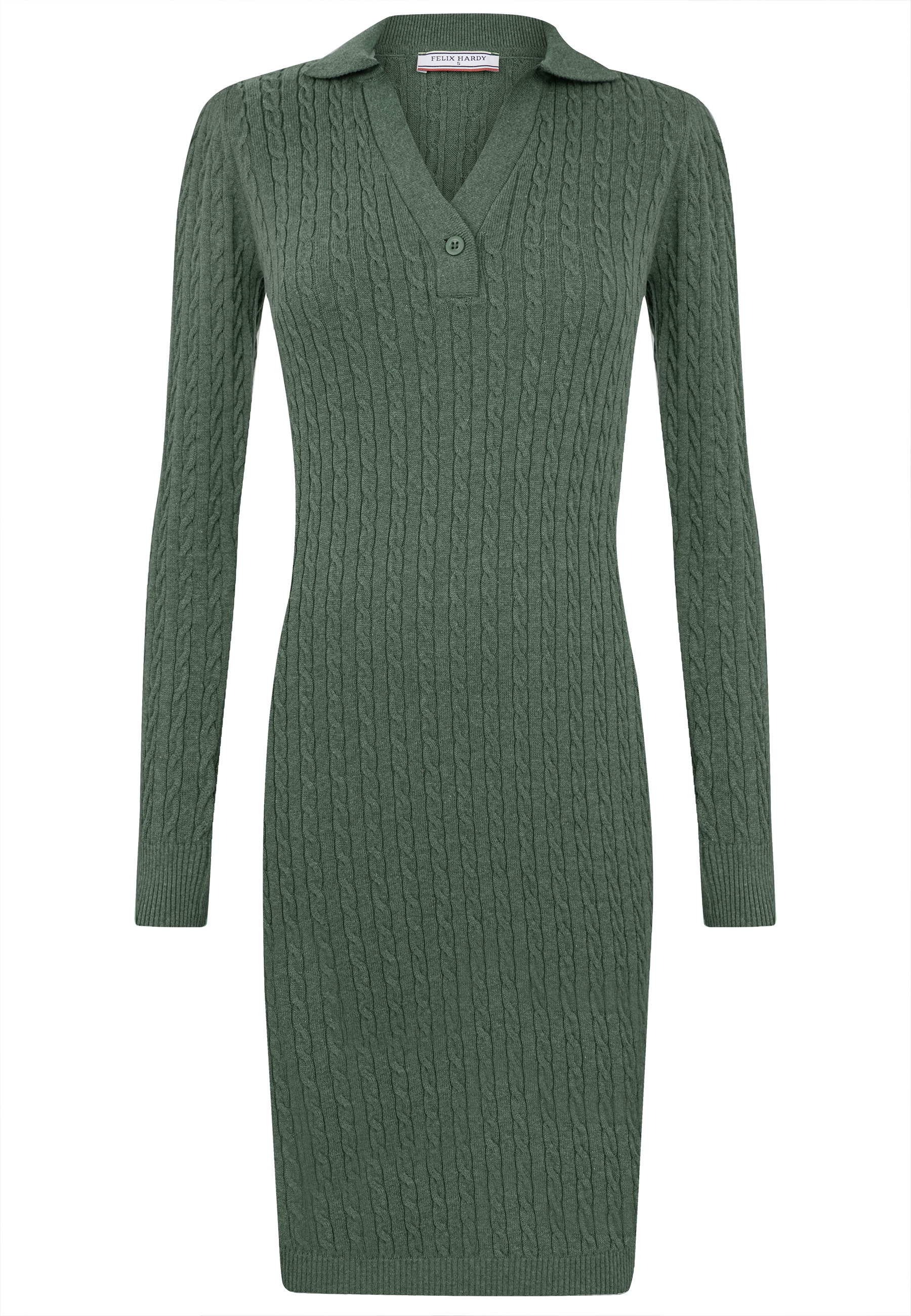 Felix Hardy Strickkleid »Langärmeliges Kabelstrickkleid«