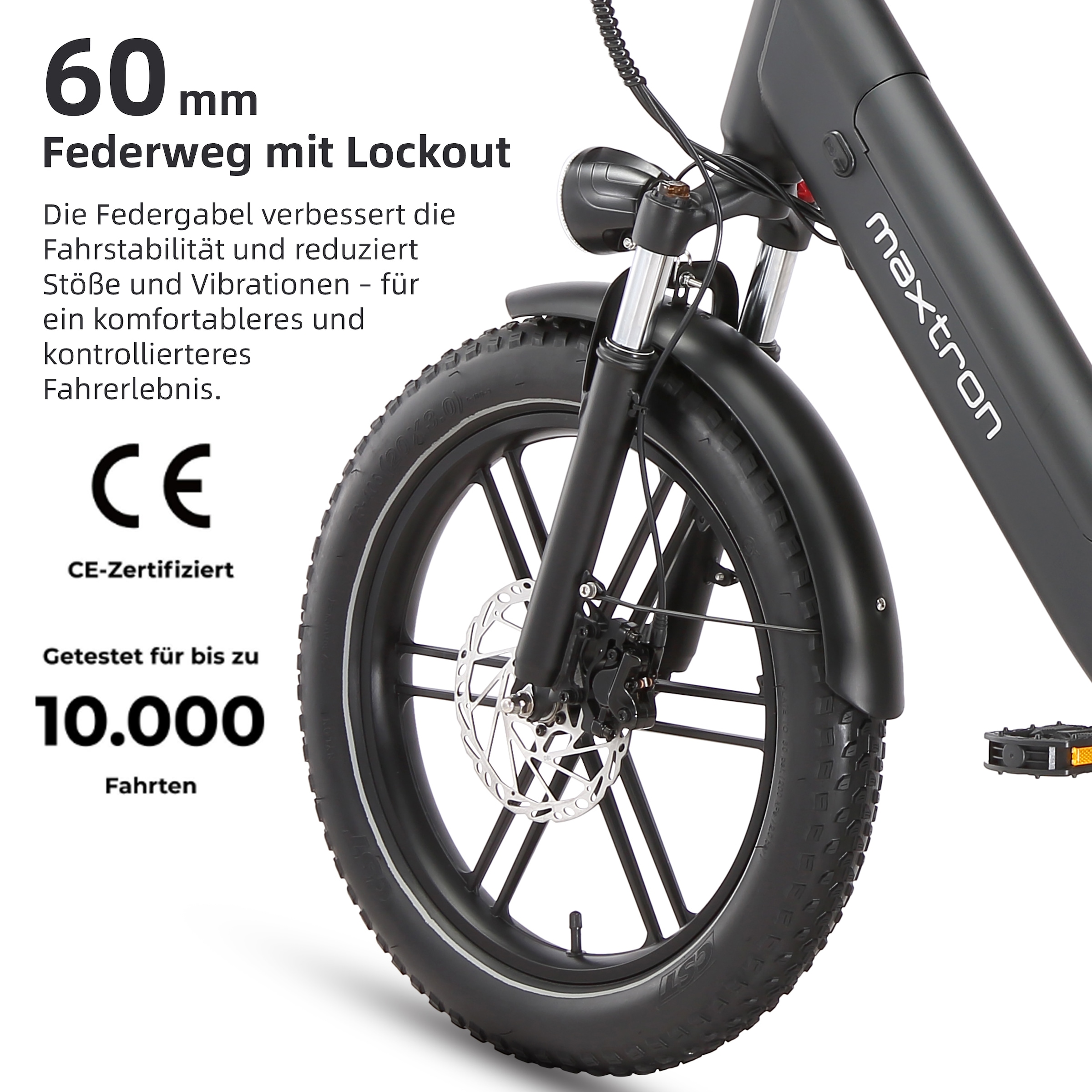 Maxtron »Maxtron Ilex 20" City-E-Bike« 7 Gang Shimano Kettenschaltung Heckmotor 250 W Packung,  (mit integr. Akku), Elektrofahrrad für Alltag und Einkauf