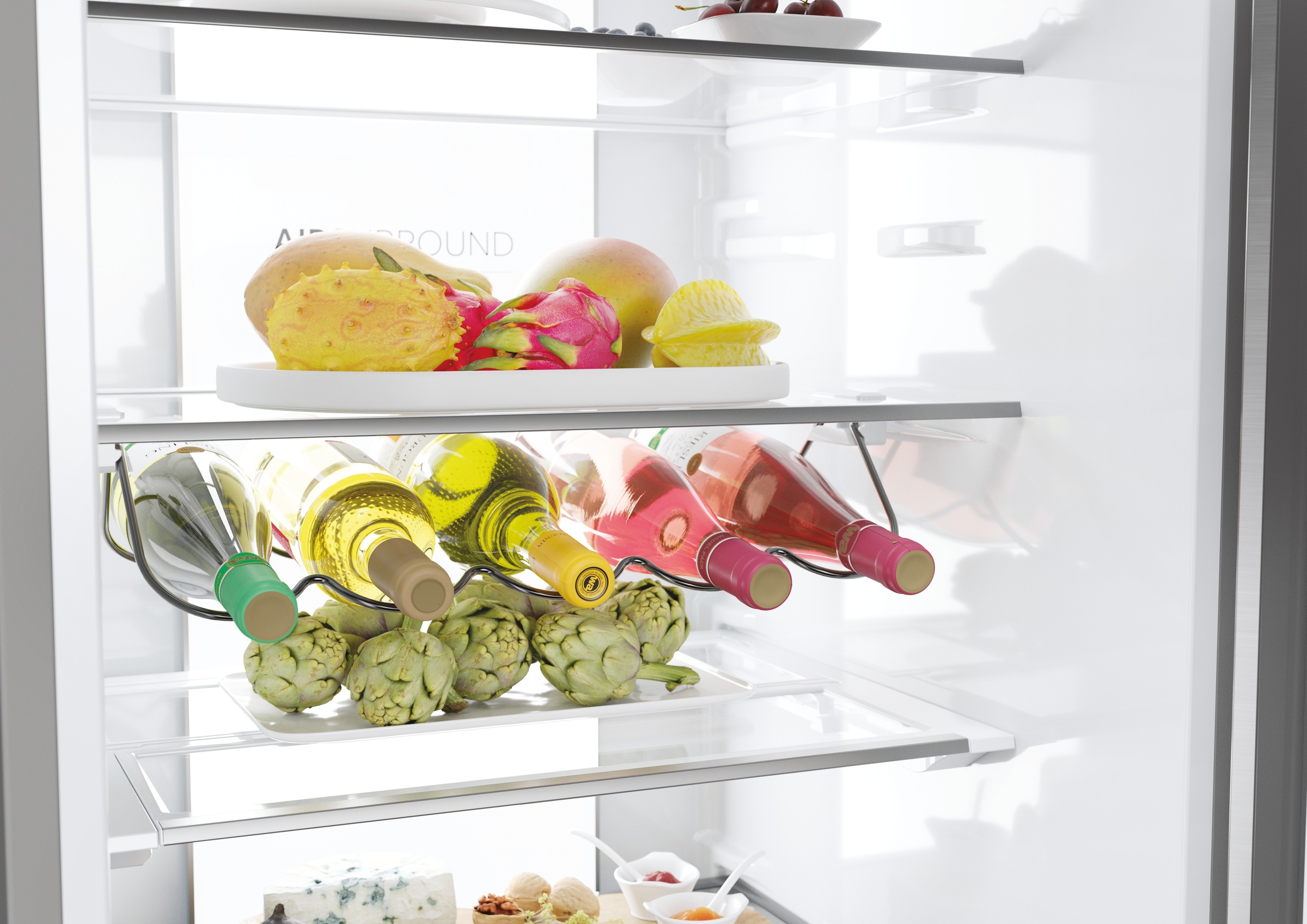 Haier Kühl-/Gefrierkombination 3D 60 Series 7 »HTW7620ANMG«, WIFI connected, Innovative Gefrier-Schubladen: Sparen Energie