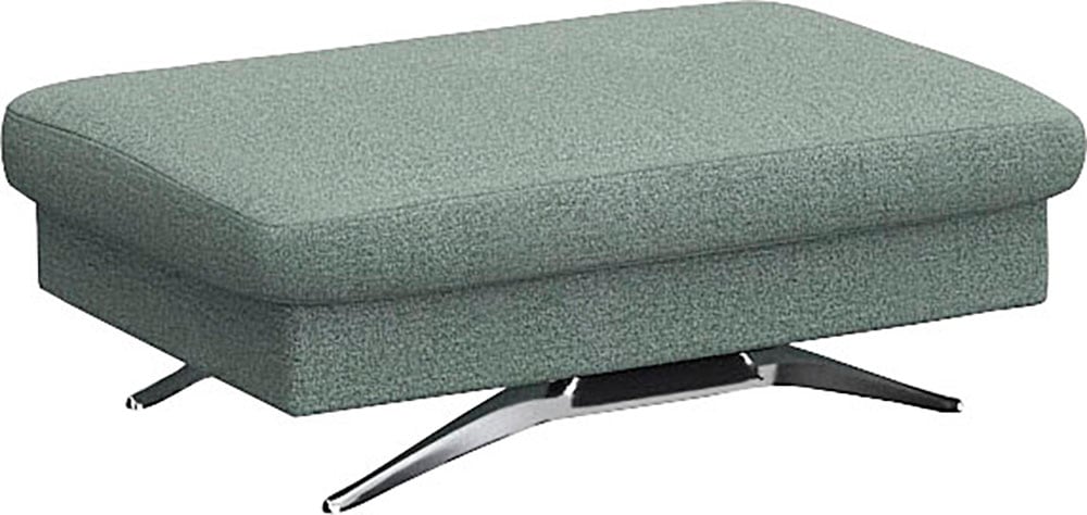 FLEXLUX Pouf »Glow Sitzhocker, Polsterhocker« Hocker mit Stauraum, Fuß Alu günstig online kaufen