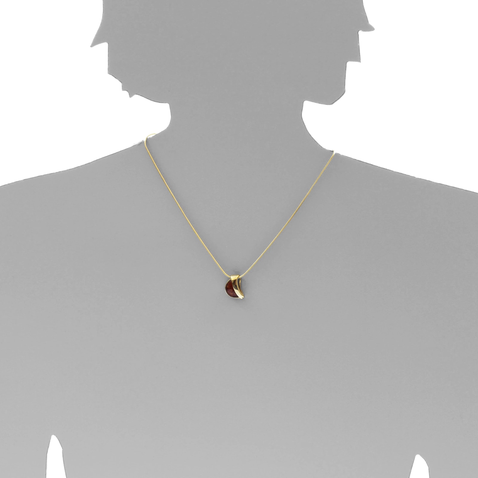 OSTSEE-SCHMUCK Kette mit Anhänger »Ostsee-Schmuck Kette mit Anhänger Gleiter-Lale«, (2 tlg.)