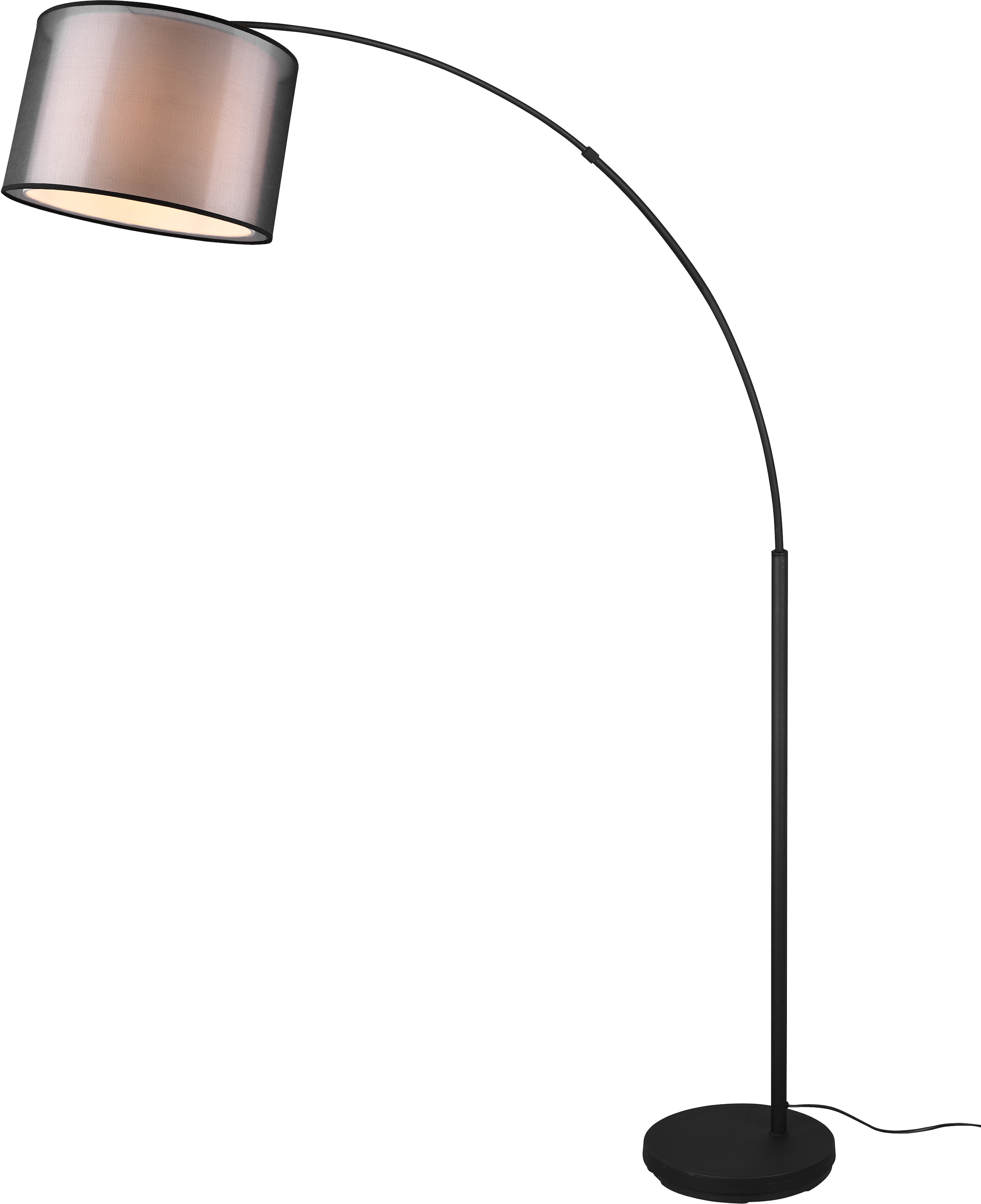 Places of Style Stehlampe »Liotta«, 1 flammig-flammig, mit Doppelschirm  Textil, Fußschalter, transparenter Organza-Schirm online bestellen