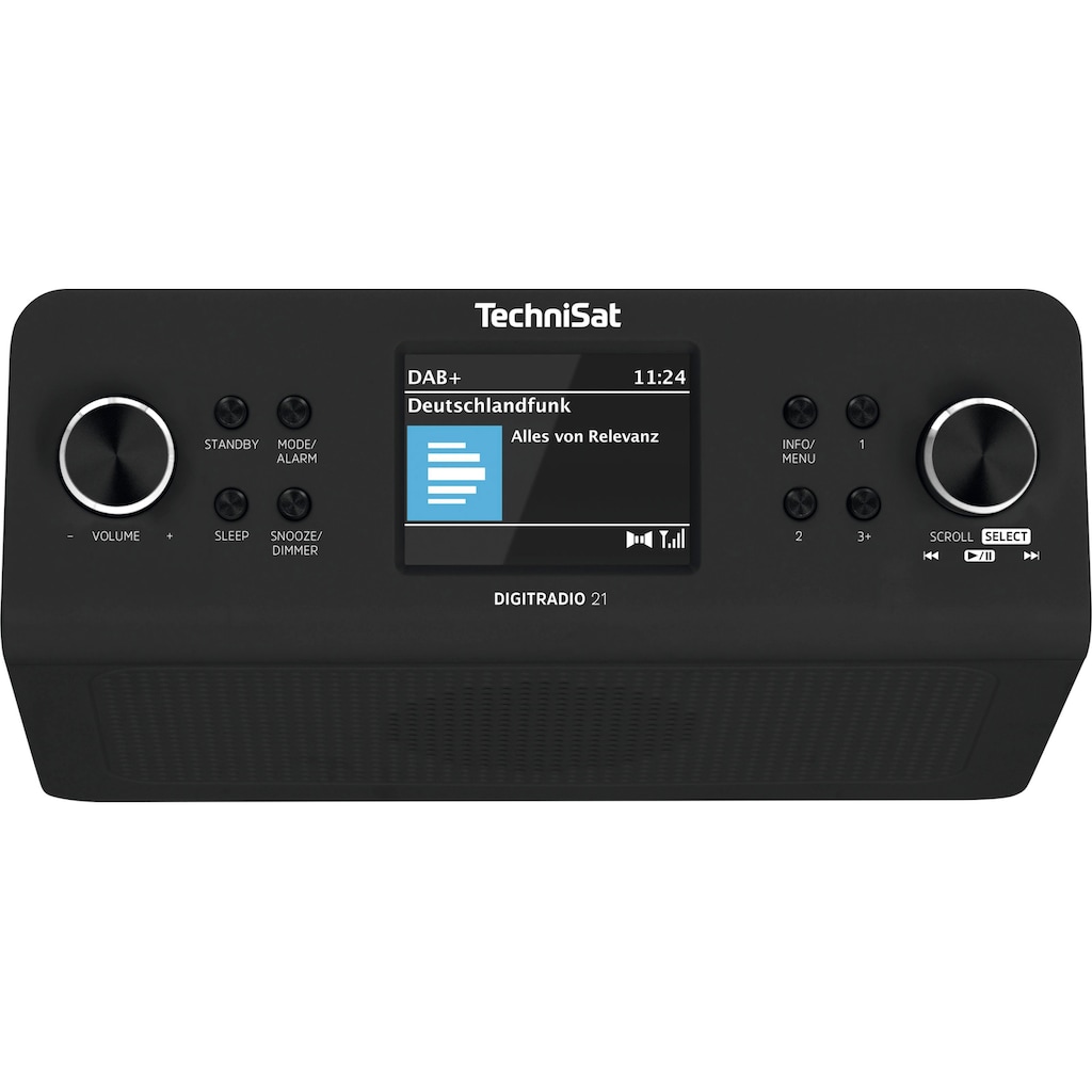 TechniSat Küchen-Radio »DIGITRADIO 21«, (A2DP Bluetooth-AVRCP Bluetooth Digitalradio (DAB+)-UKW mit RDS 2 W)