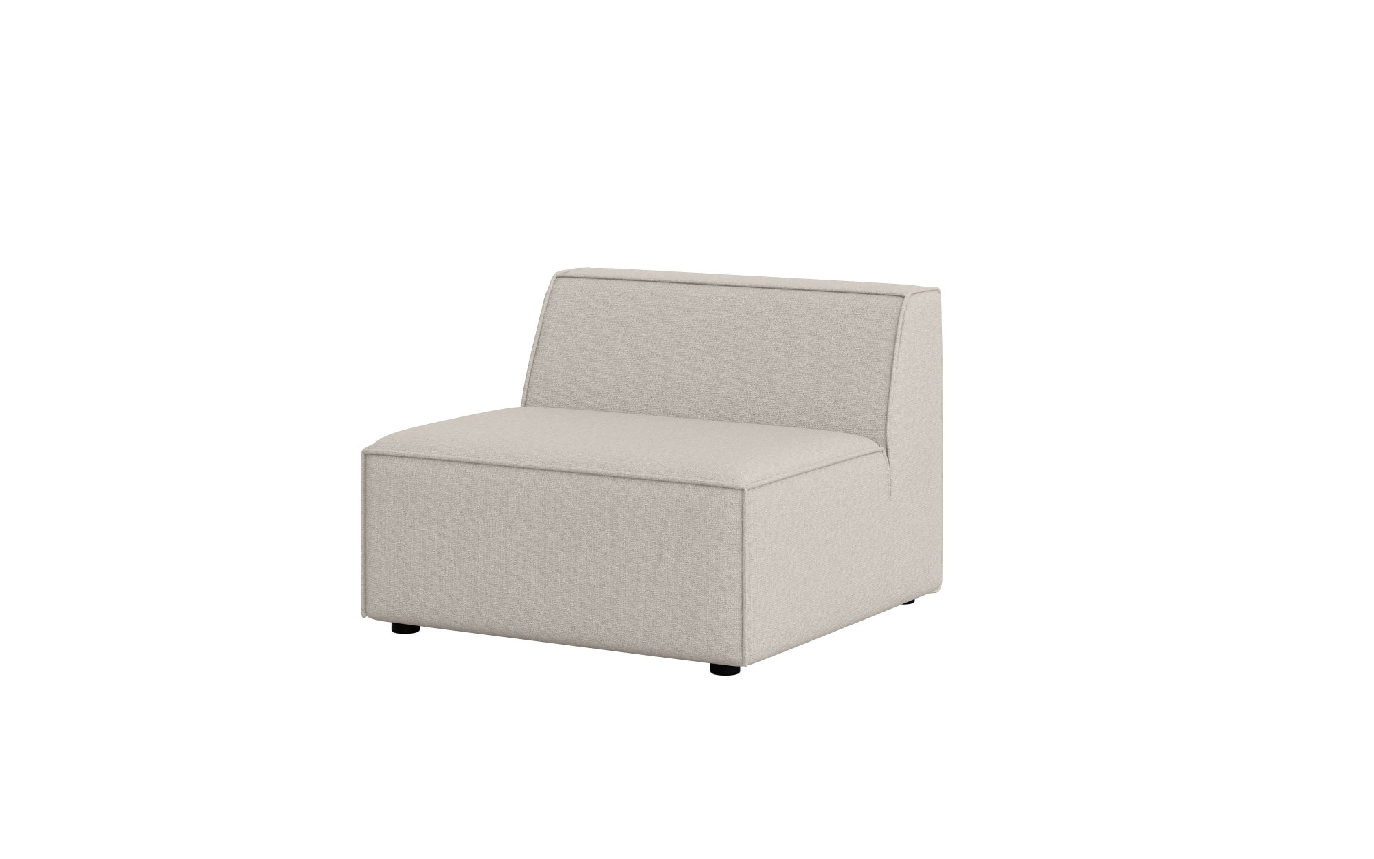 INOSIGN Sessel »Bequemer Sessel Cavan, Maße B/T/H: 90/90/72 cm«, ohne Armlehne, mit Wellenunterfederung, auch in Bouclé