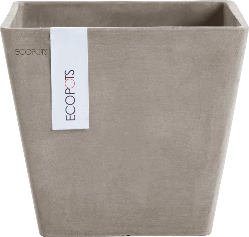 20x20x17,5 »AMSTERDAM Wasserreservoir Blumentopf cm, mit kaufen Grey«, ECOPOTS Dark BxTxH: online