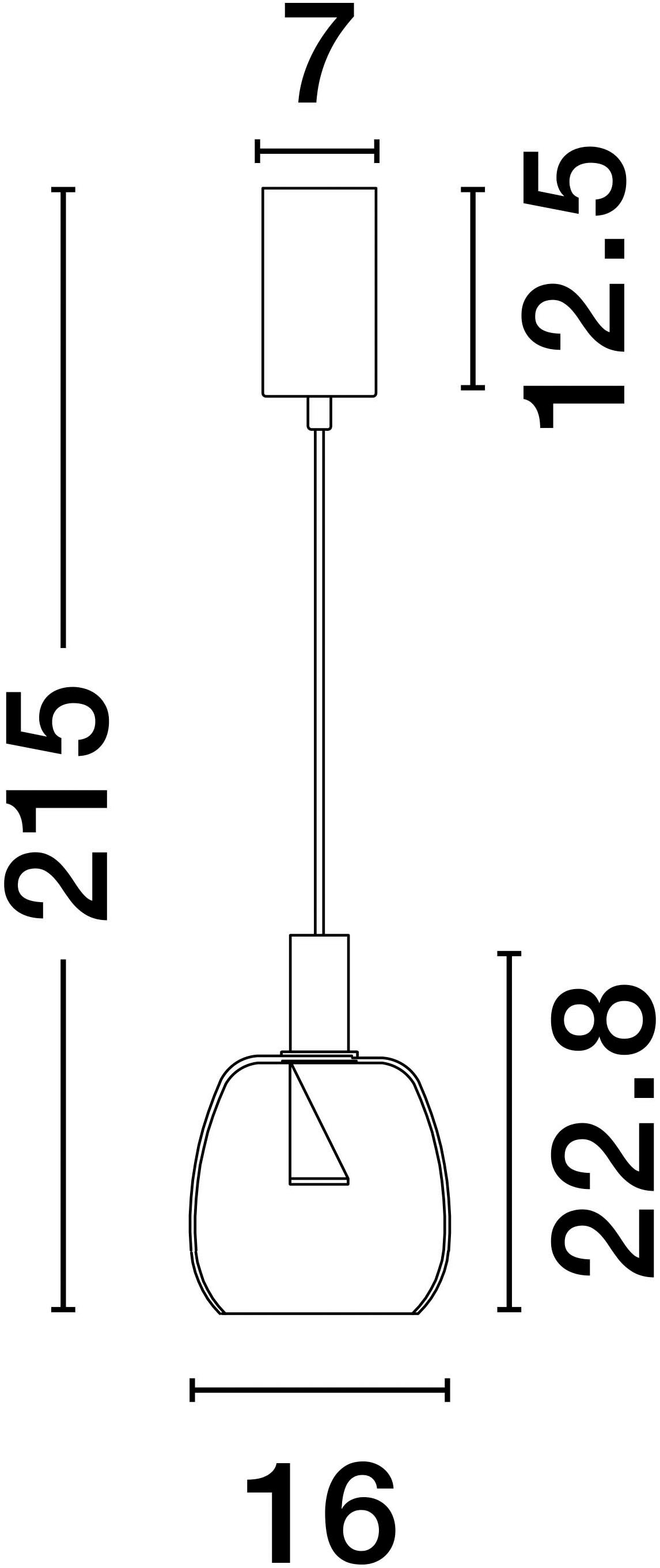 Nova Luce Pendelleuchte »IMATIA«, 1 flammig