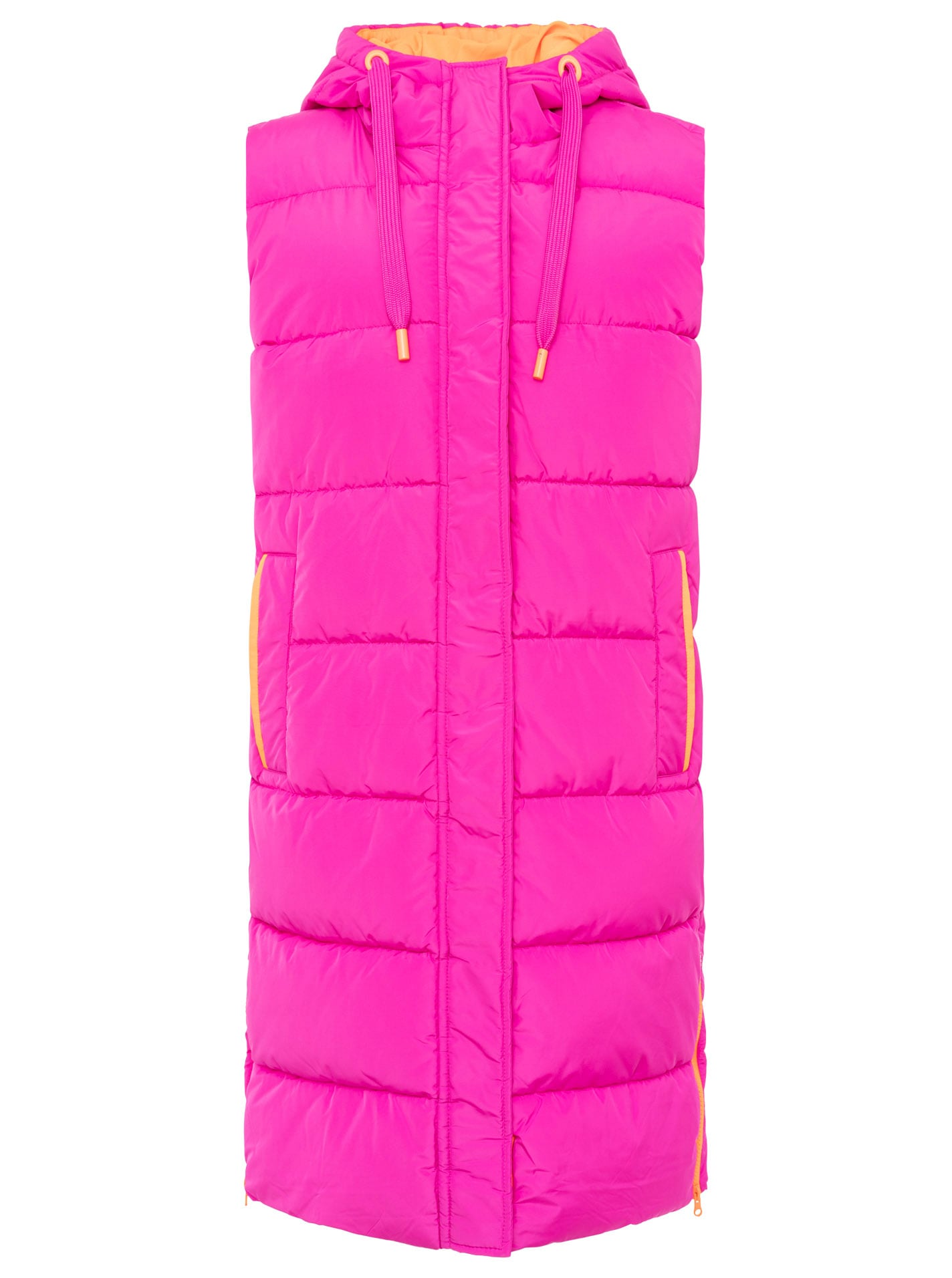 Zwillingsherz Steppweste »"Smile"« Smile-Steppung hinten, Zippern seitlich, Kapuze, Kordelzug