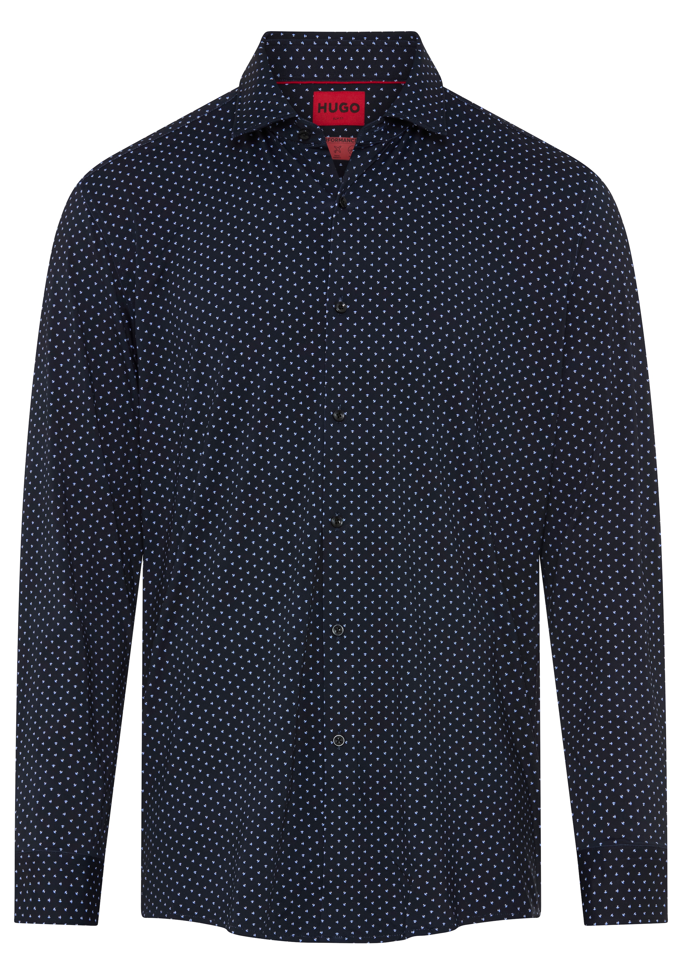 HUGO Businesshemd »Kenno« Kentkragen, Slim Fit, Baumwoll-Mix