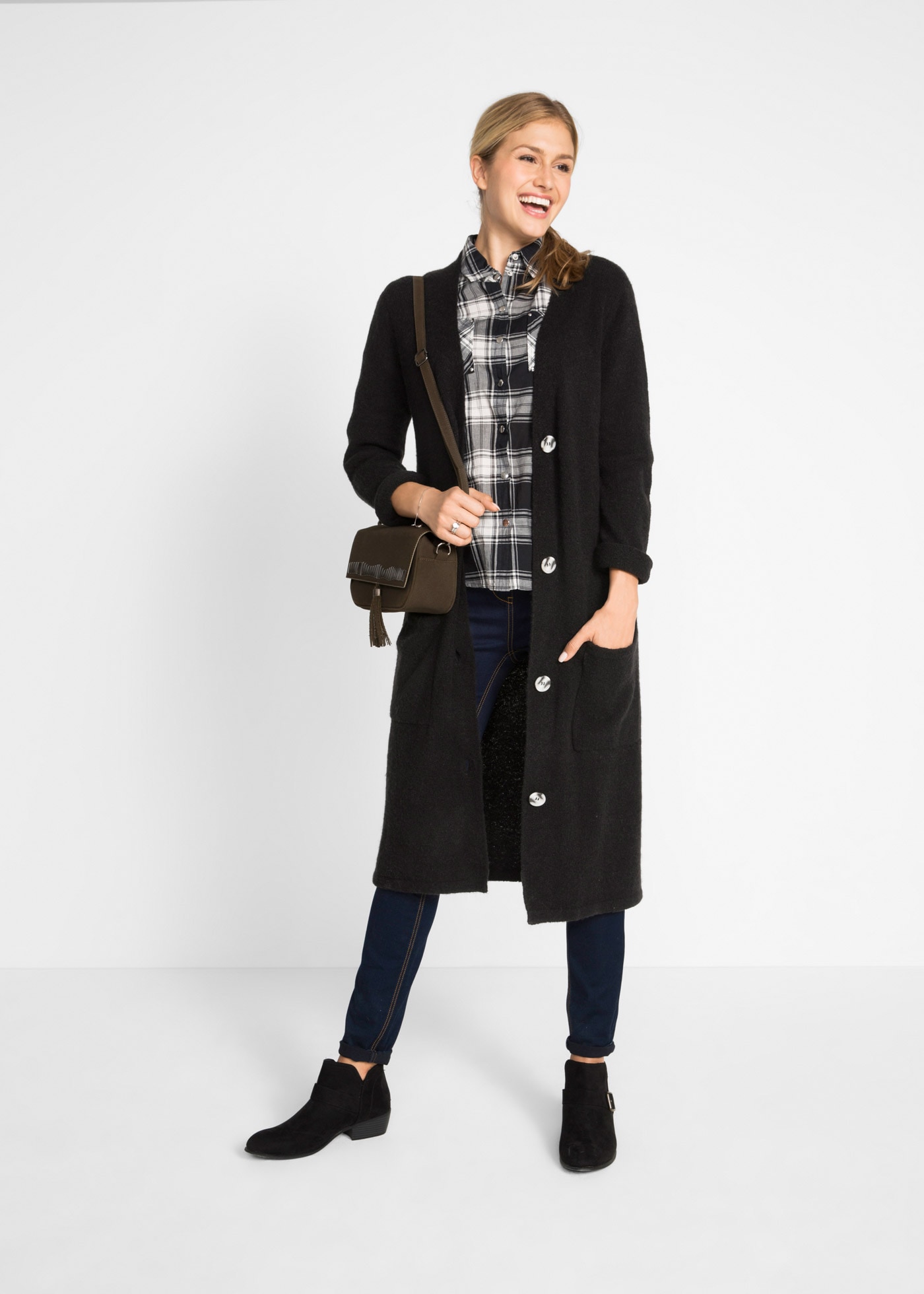 bonprix Strickmantel