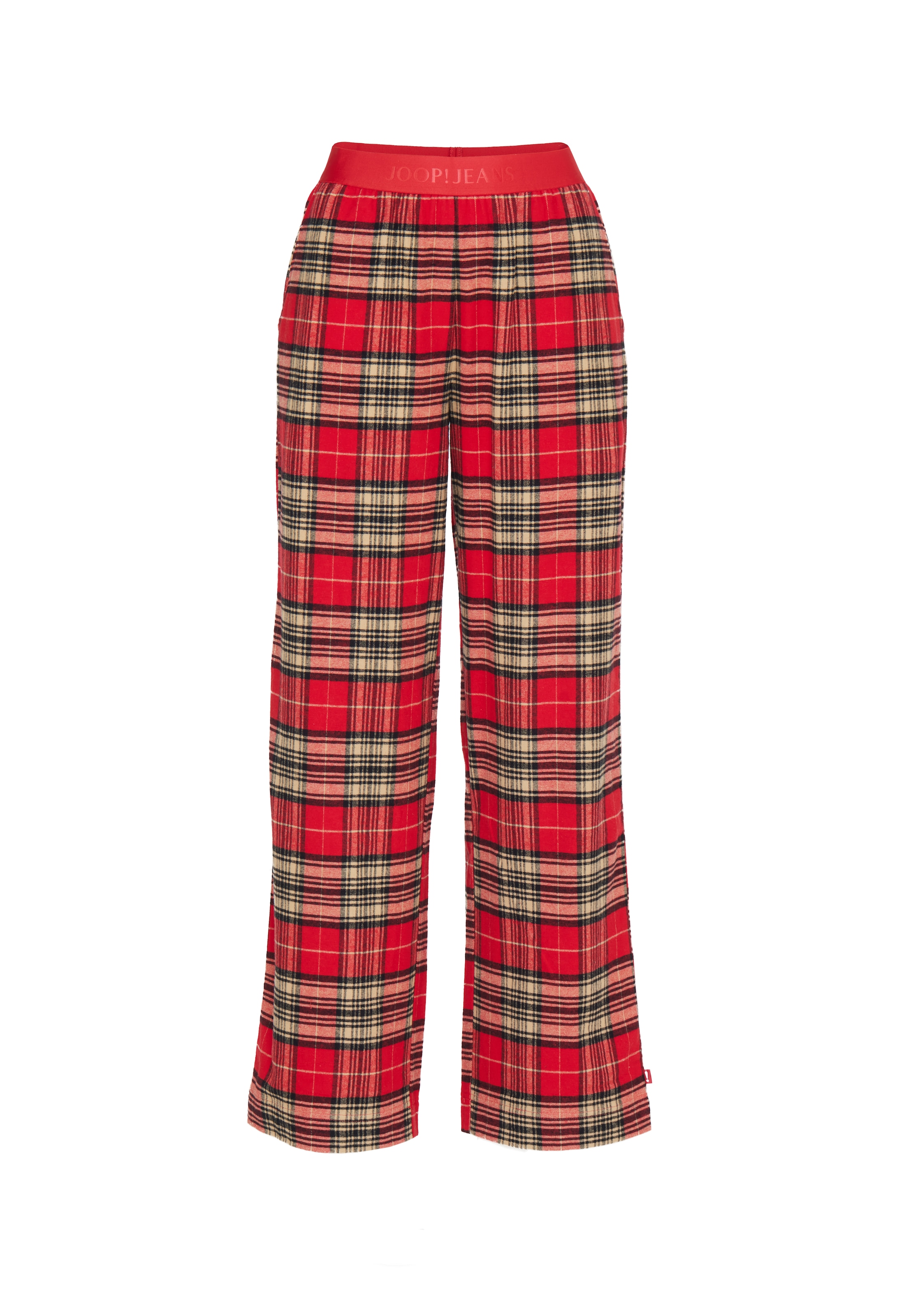 JOOP! Jeans Pyjamahose »After Dark (JOOP! Jeans)«  Karo-Design, Fleece-Qualität, weites Bein, elastischer Logo-Bund