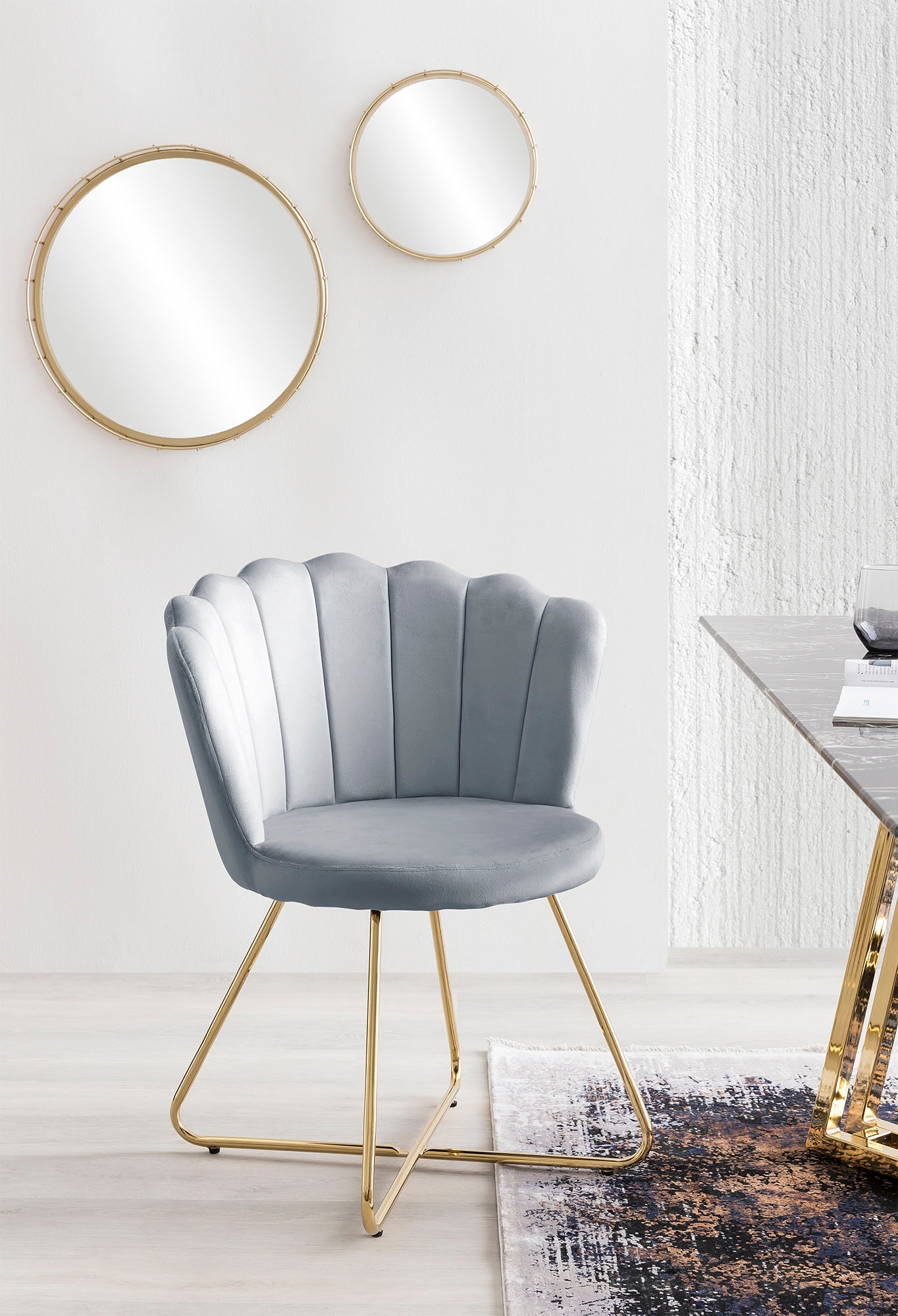 SalesFever Polsterstuhl »Komfortabler Stuhl im eleganten Design« (Set) 2 St günstig online kaufen