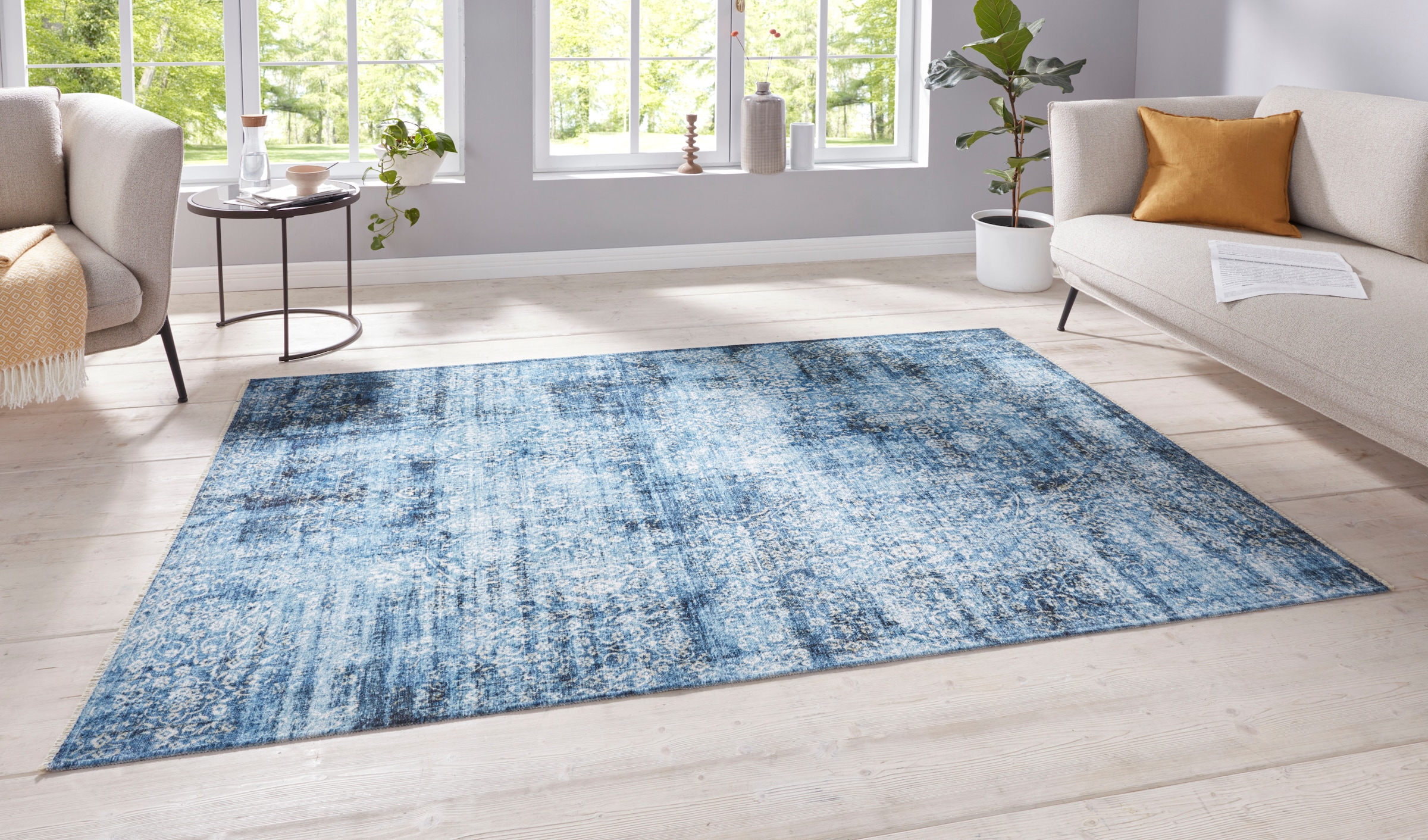NOURISTAN Teppich »Tabriz Bela«, rechteckig, 7 mm Höhe, Orient Optik, Used Look, Robust, Pflegeleicht, Gekettelt