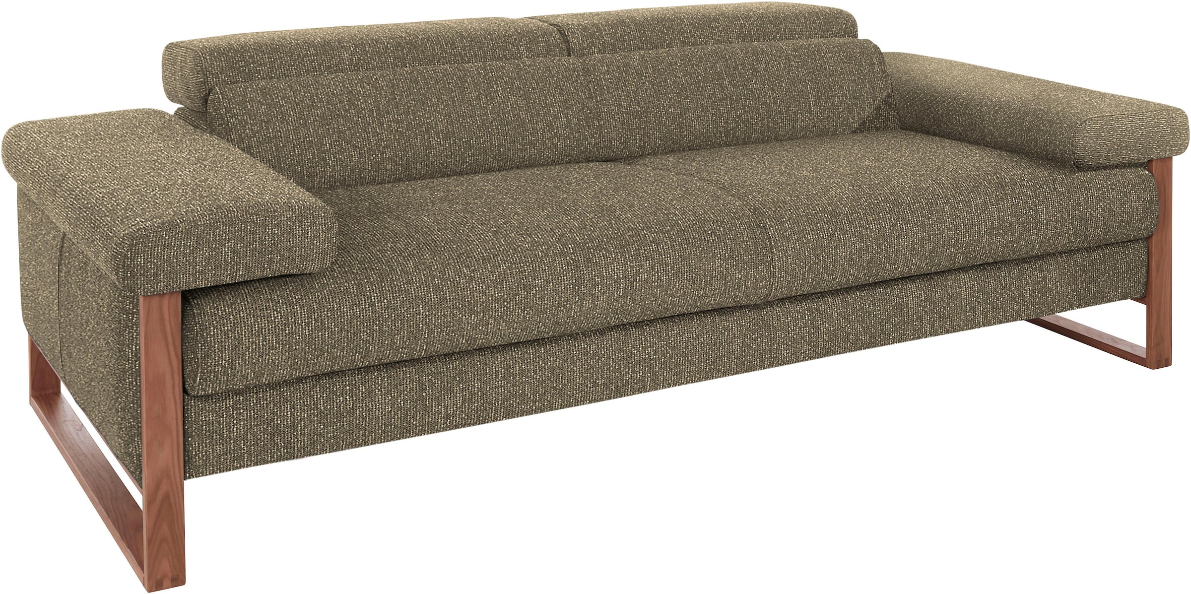 W.SCHILLIG 2,5-Sitzer "finn", German Design Award 2016, Fußgestell Nussbaum günstig online kaufen