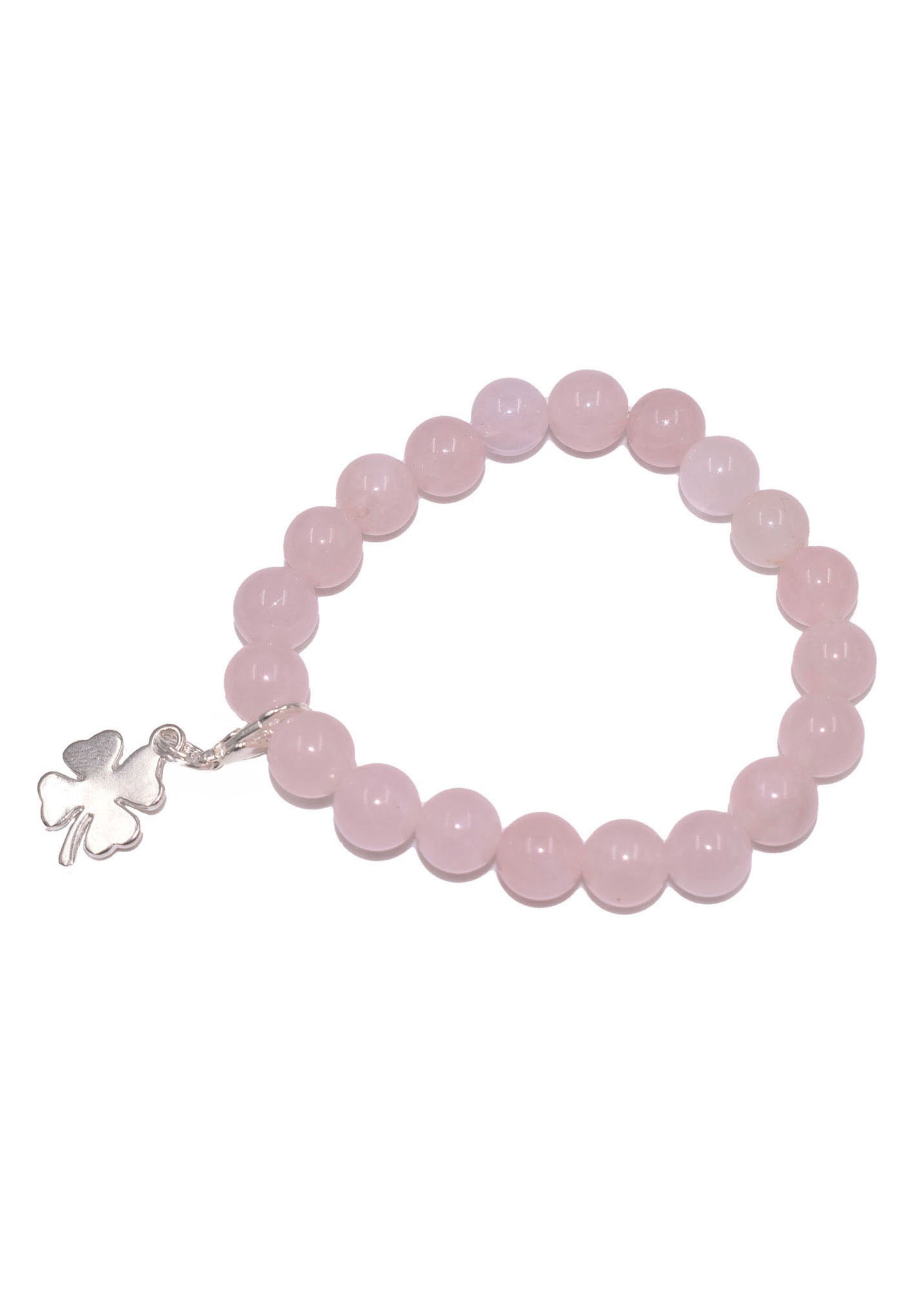 Firetti Charm-Armband »Schmuck Geschenk Charm Kleeblatt«, Made in Germany - mit Rosenquarz oder Aventurin