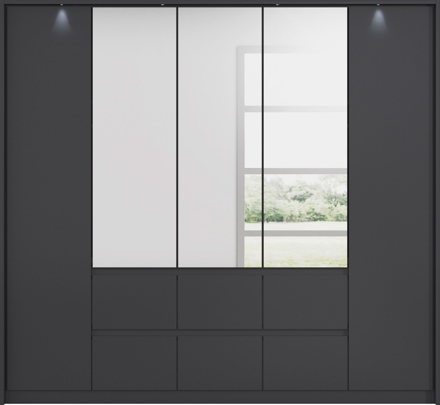 rauch Drehtürenschrank "Mainz mit Spiegel und Passepartout" optional mit Be günstig online kaufen