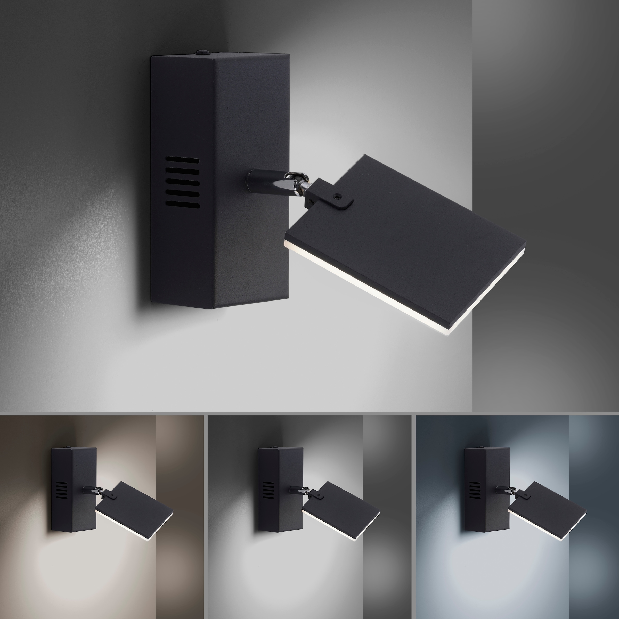 Neuhaus PURE LED Wandleuchte »PURE Mira« LED-Board 1 Stk. warmweiß - kaltweiß Dimmbar, CCT, Wippschalter, Fernbedienung, beweglich