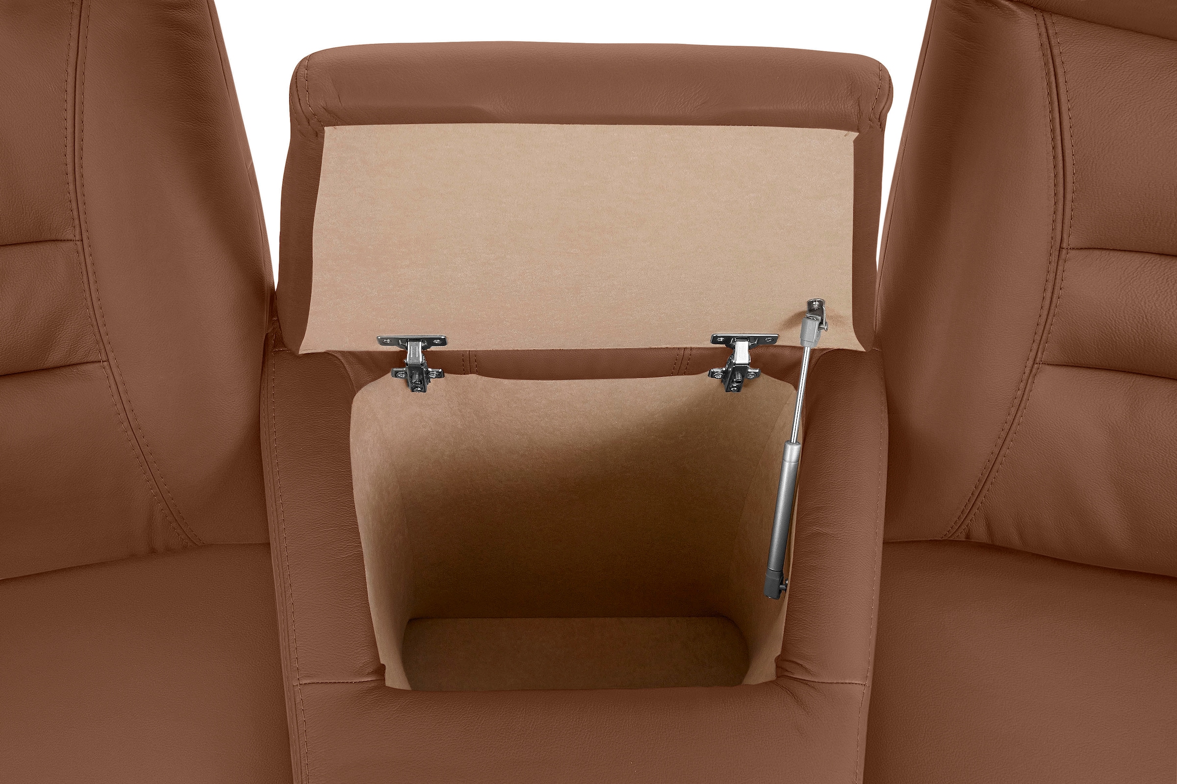 exxpo - sofa fashion 3-Sitzer »Ascoli, Kinosofa mit hohem Sitzkomfort, bequeme Armlehnen«, inkl. Relaxfunktion, Ablage und Staufach, hohe Rückenlehne