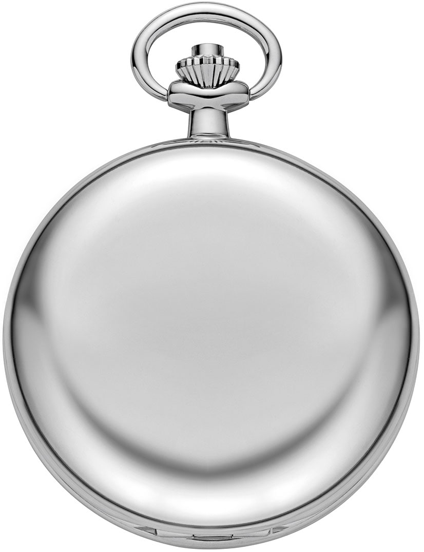 Regent Taschenuhr »P769«, (Set, 2 tlg., mit Kette), Herrenuhr, Handaufzug, Acrylglas