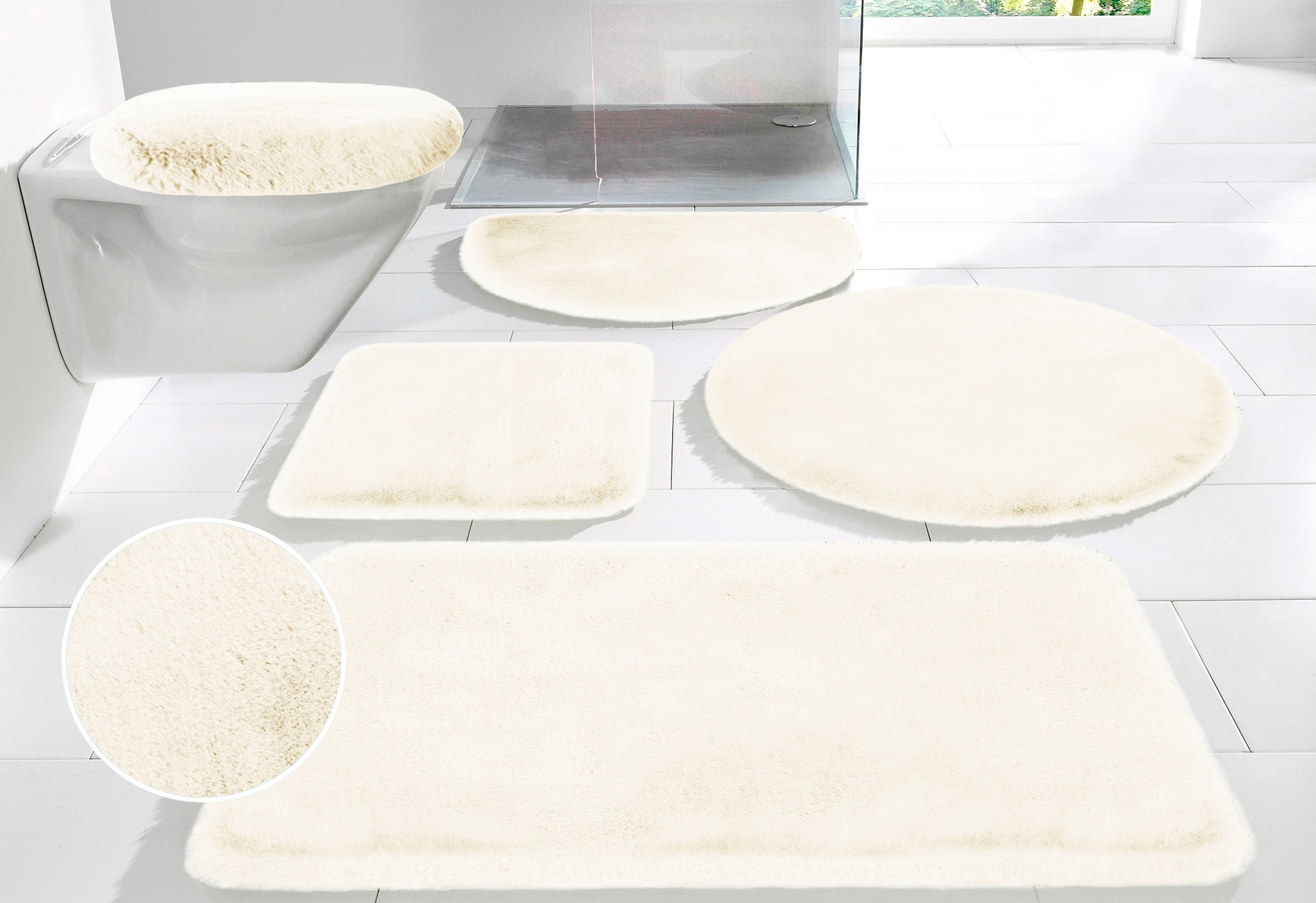 my home Badematte »Rabbit Badematten, Badvorleger, Badezimmer Teppich«, rut günstig online kaufen