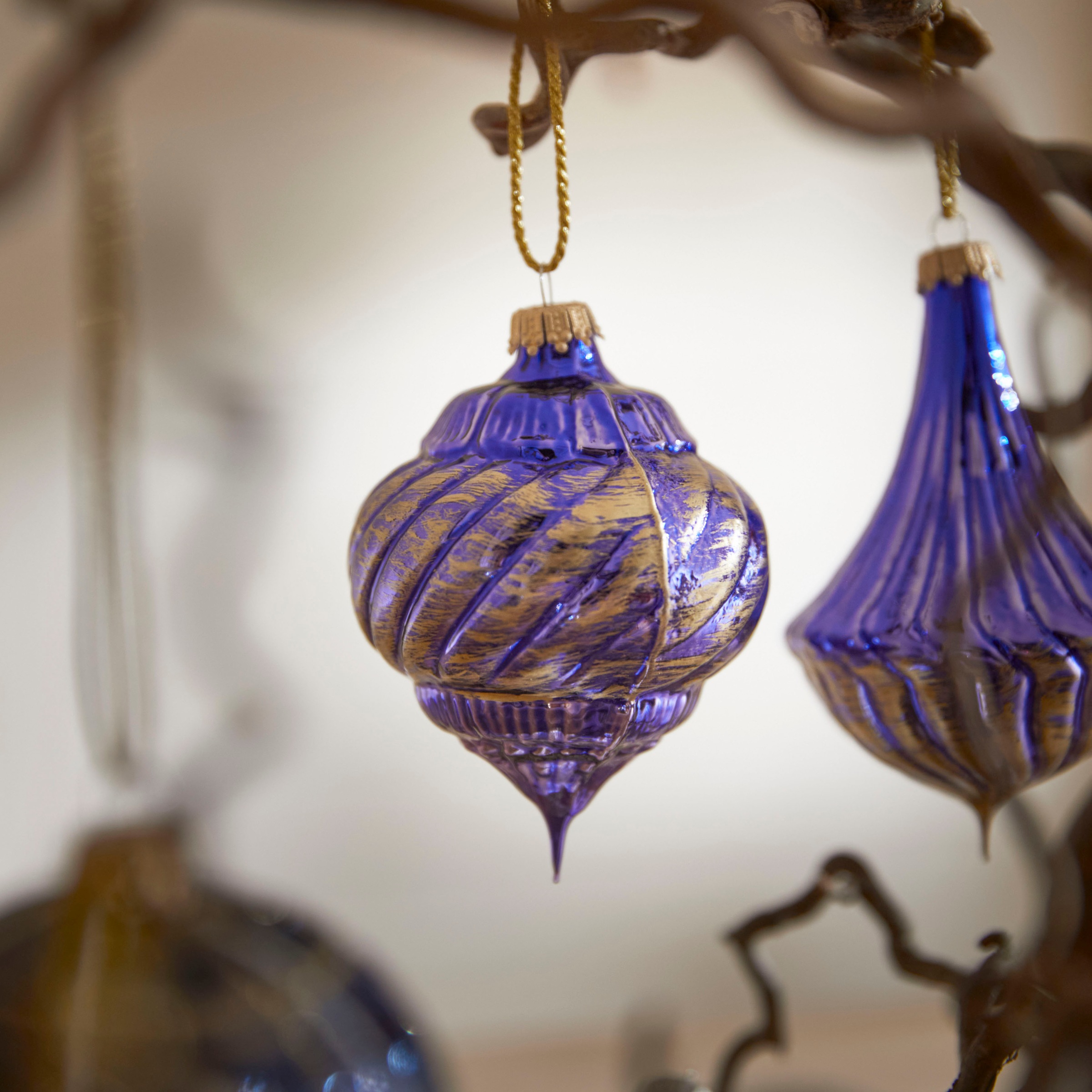 Guido Maria Kretschmer Home&Living Christbaumschmuck »Meerle, Weihnachtsbaumkugel, Christbaumkugel«, (Set, 6 tlg.), Weihnachtsdeko aus Glas, mundgeblasen und handbemalt