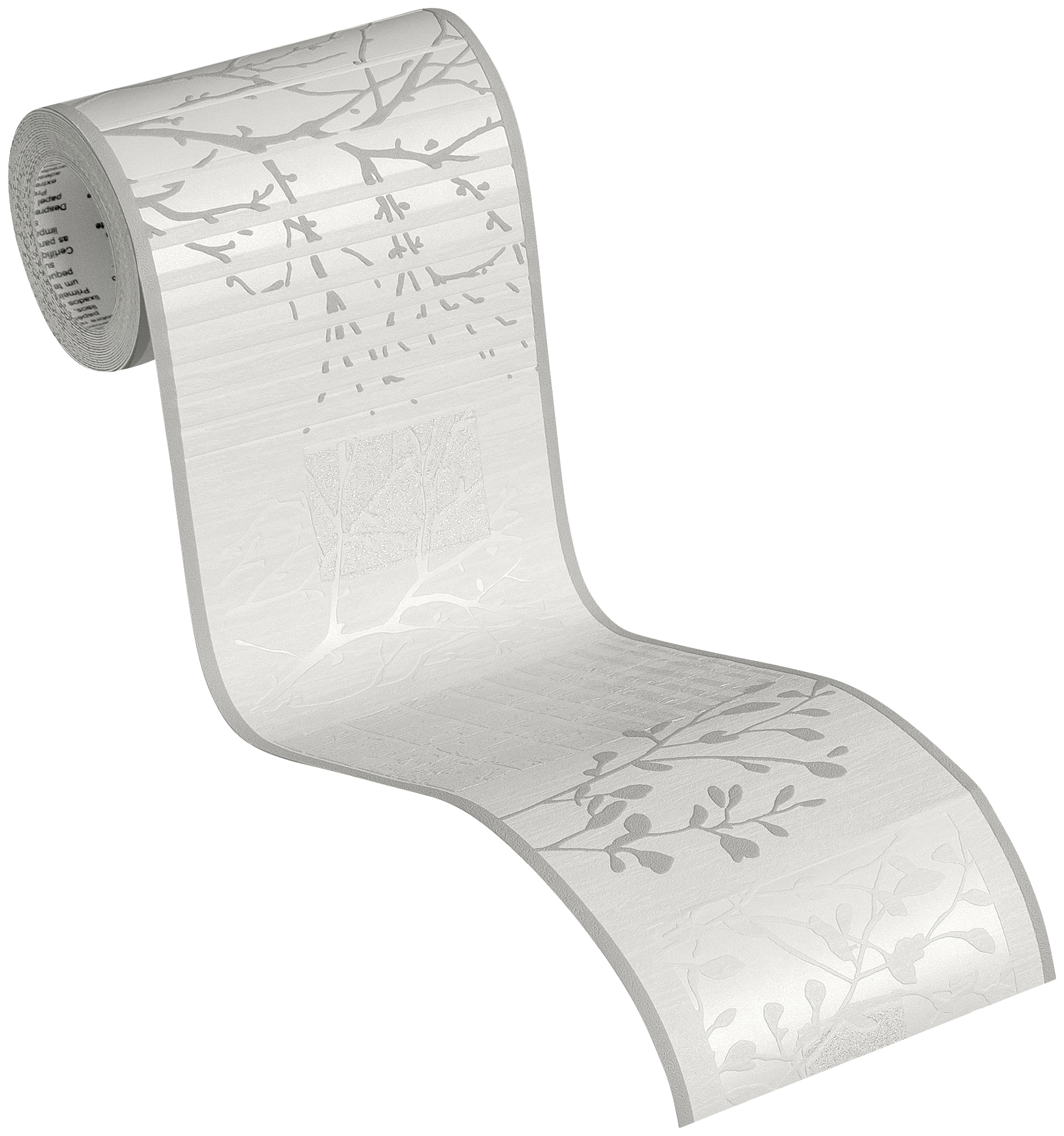 A.S. Création Bordüre »Only Borders«, Wald-natürlich-floral, Tapete Bordüre Barock mit Ästen Borte Wohnzimmer Flur Design Optik
