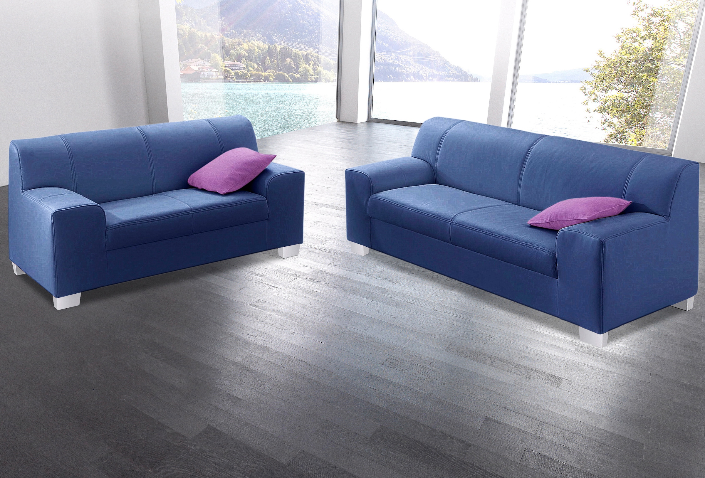 DOMO collection Polstergarnitur »Amando«, (Spar-Set), bestehend aus 2er- und 3er-Sofa