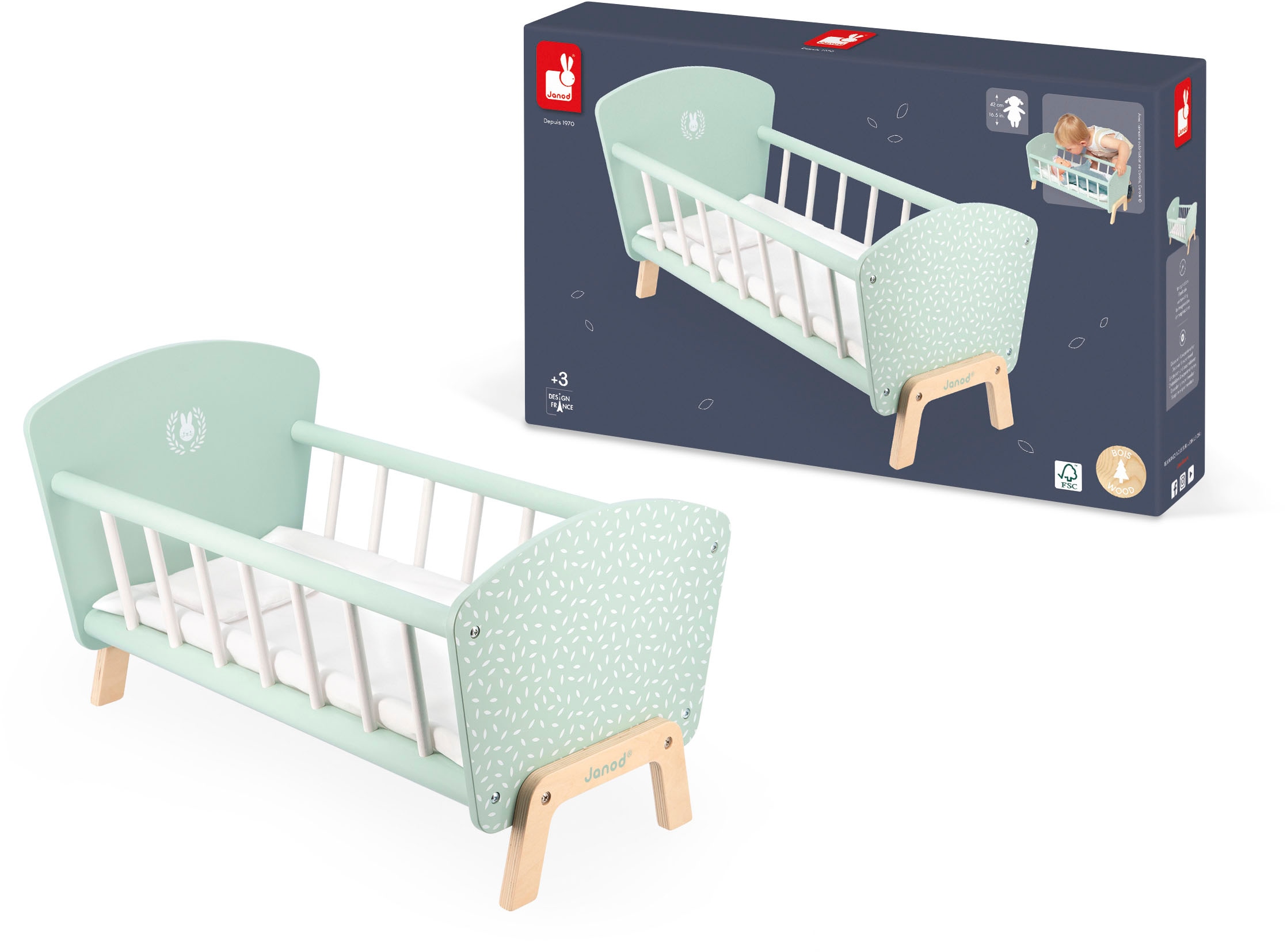 Janod Puppenbett »Zen«, FSC®- schützt Wald - weltweit