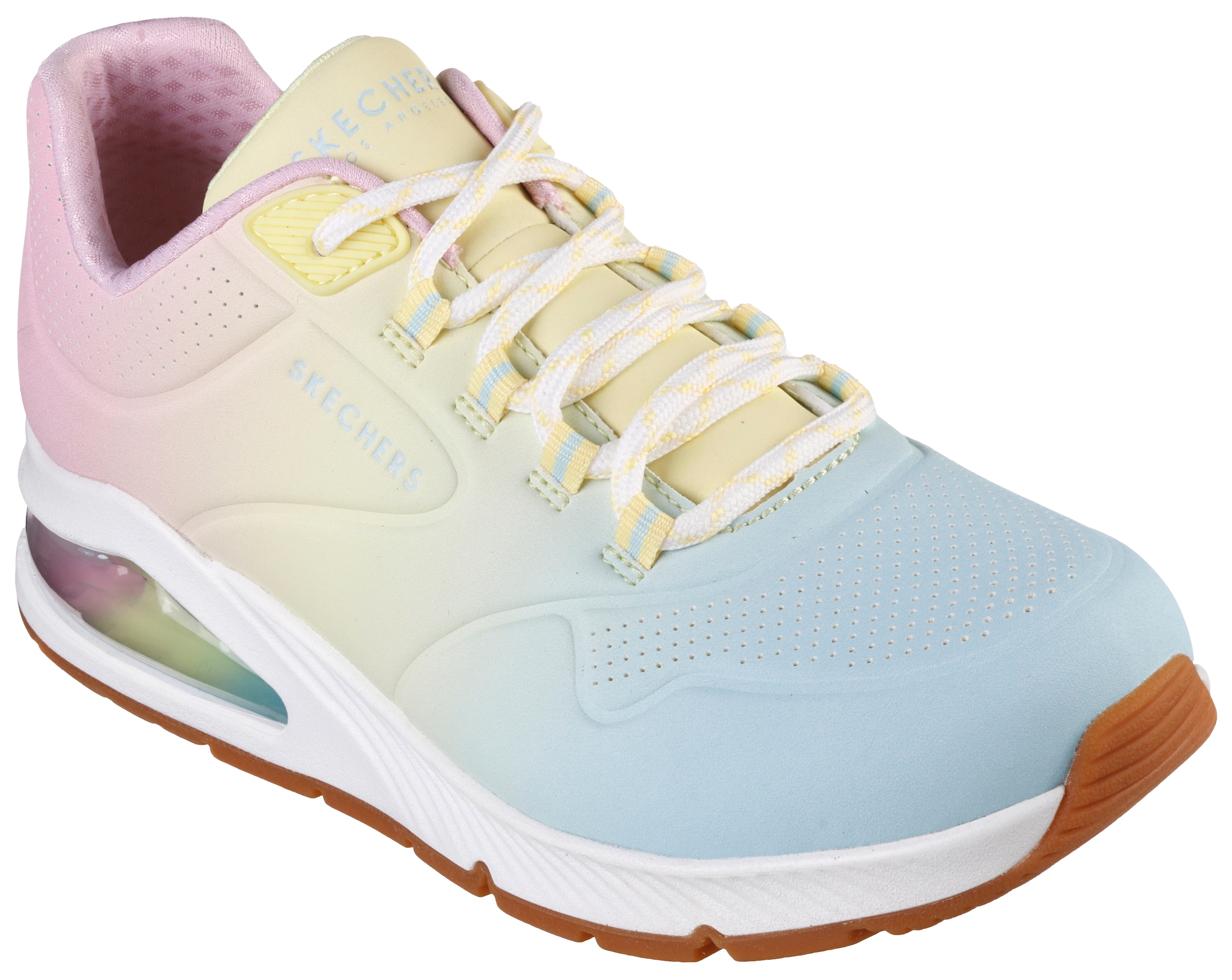 Skechers Sneaker »UNO 2 OMBRE AWAY«, in leuchtender Farbkombi, Freizeitschuh, Halbschuh, Schnürschuh