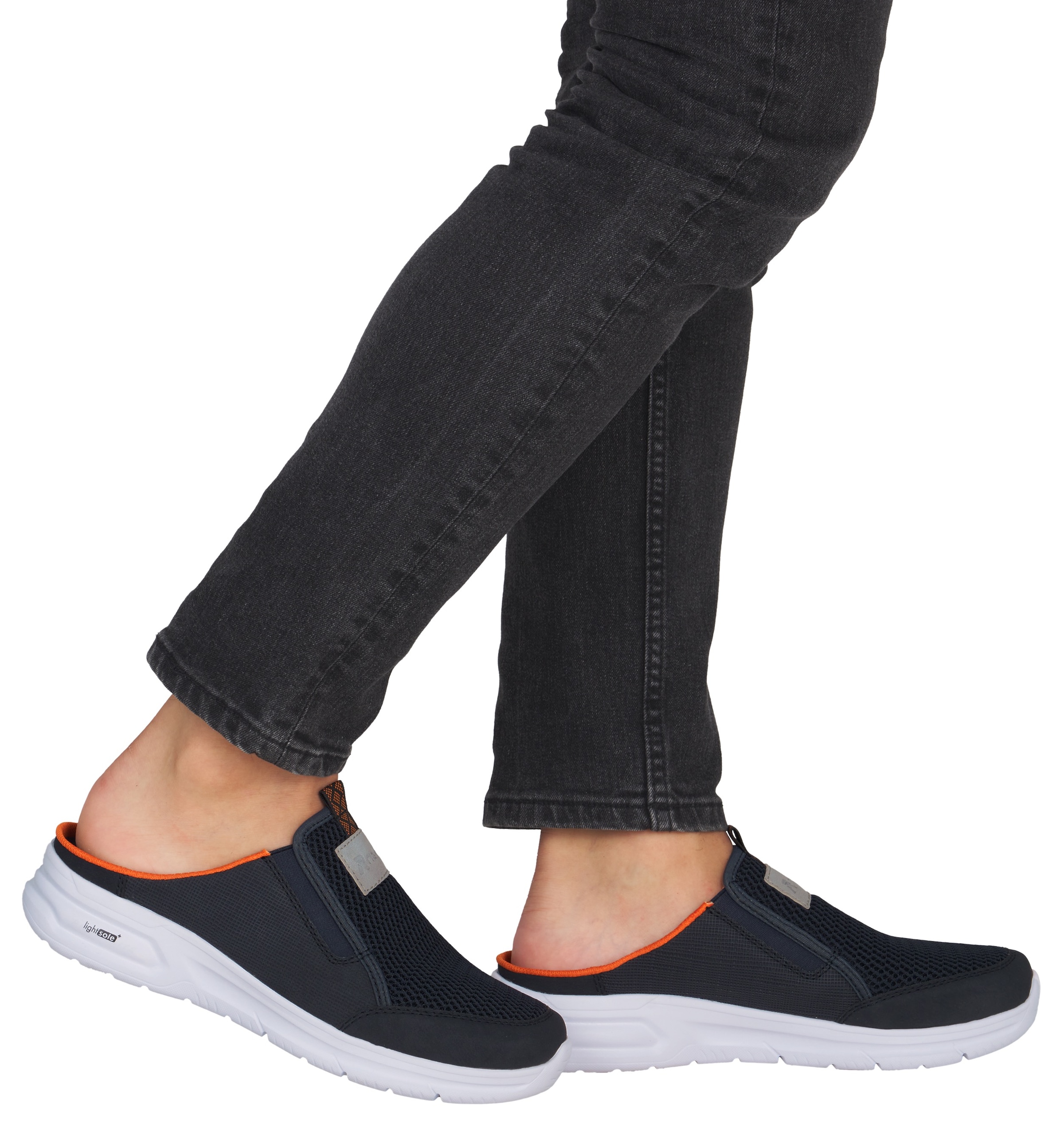 Rieker Clog  , Sommerschuh, Schlappen, Urlaub, in sportlicher Optik