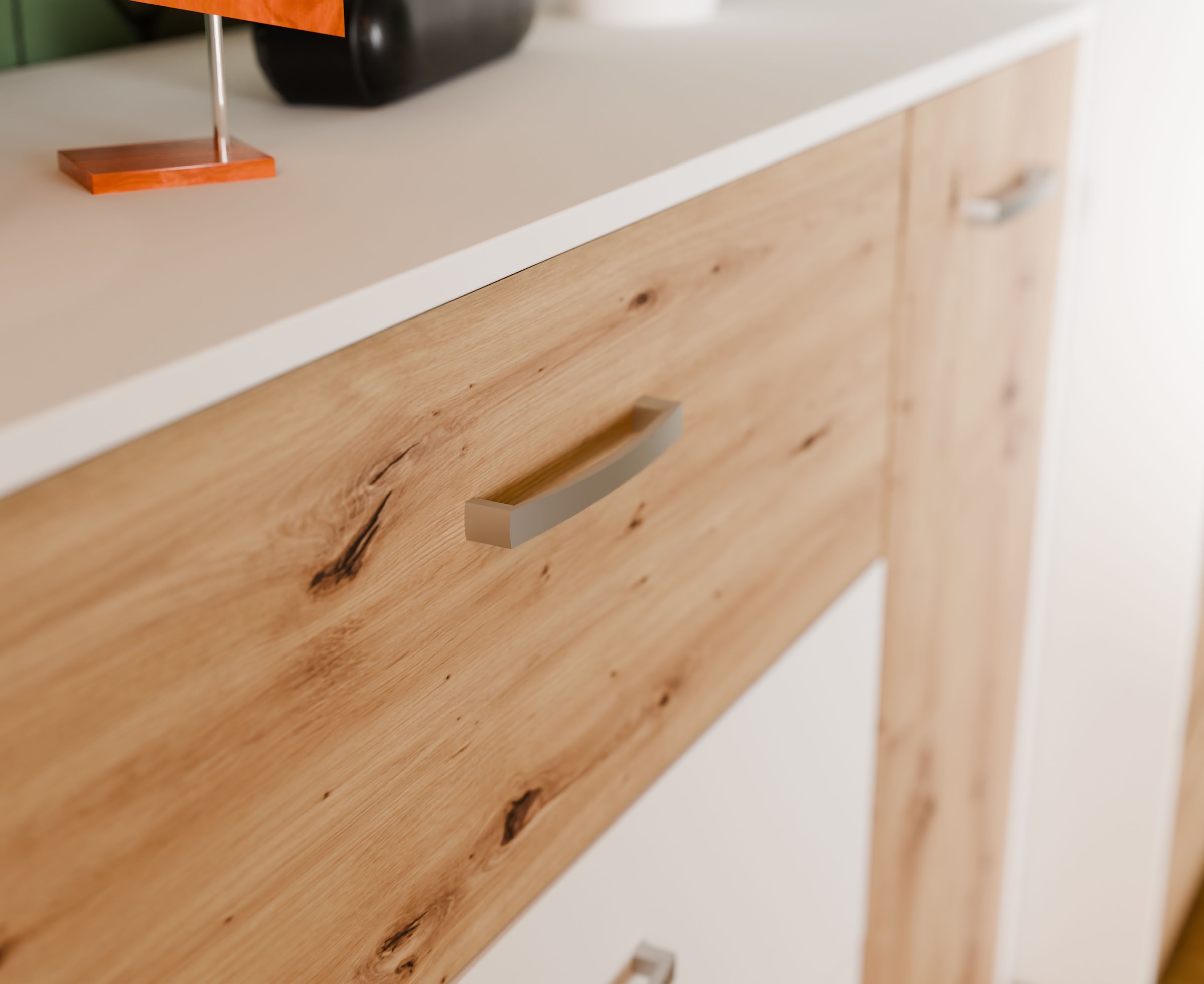 FORTE Sideboard »Culgoa«, Sideboard, 3 Schubkästen, 1 Türe viel Staraum pflegeleichtes Dekor