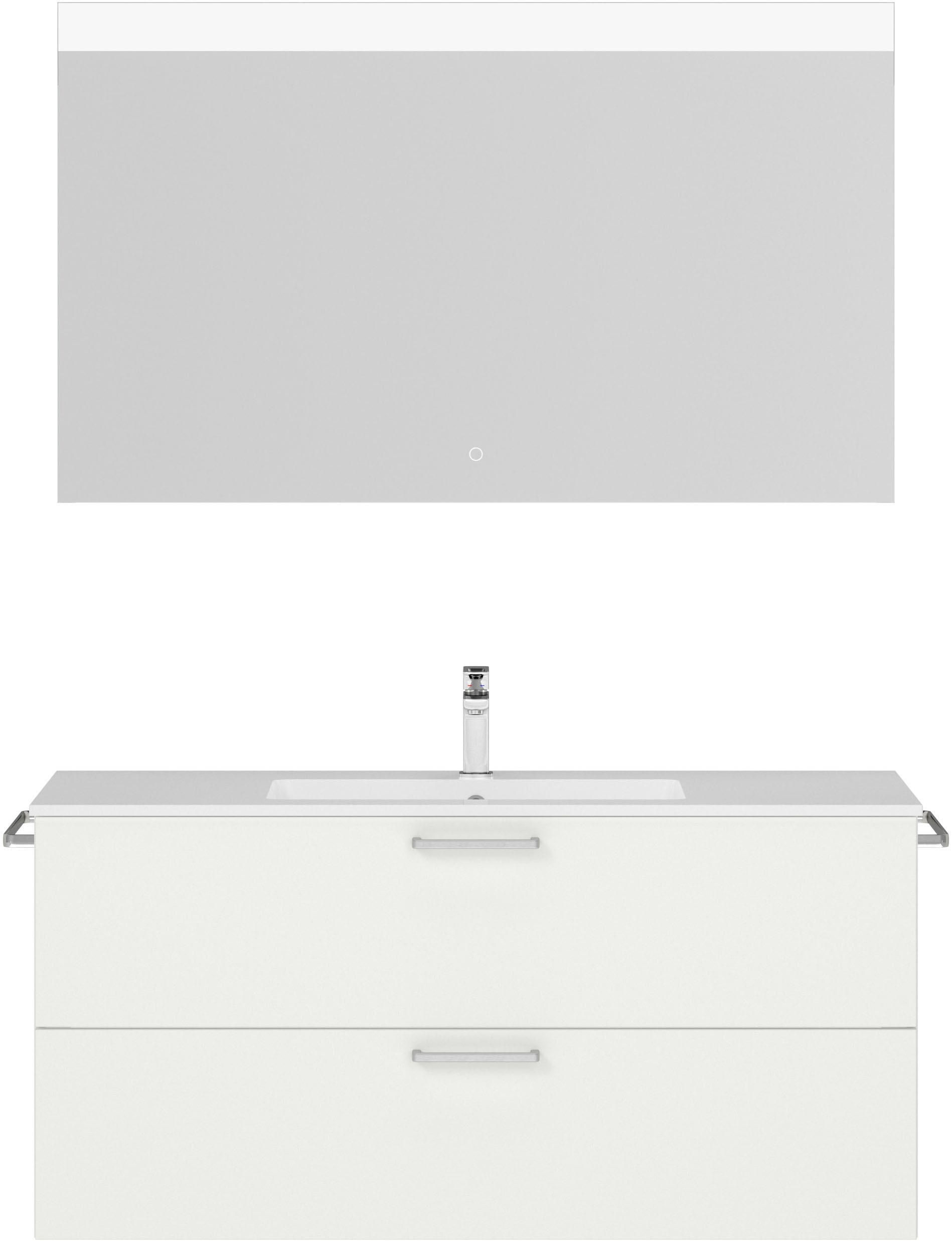 nobilia® Badmöbel-Set »Tolvina« vormontiert, mit Soft-Close, 2 Stk. tlg. in günstig online kaufen