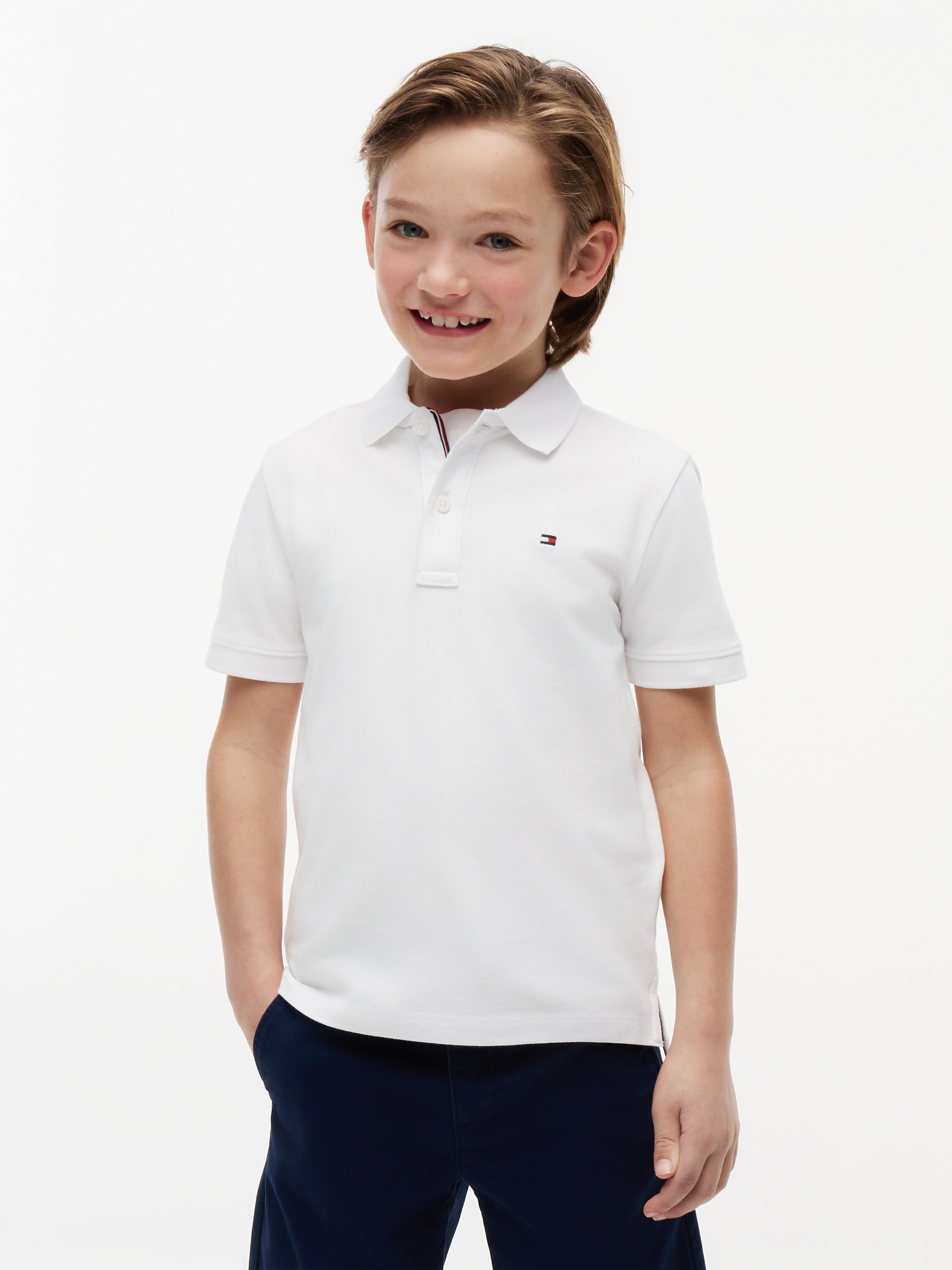 Tommy Hilfiger Poloshirt »FLAG POLO« Kinder bis 16 Jahre mit Polokragen
